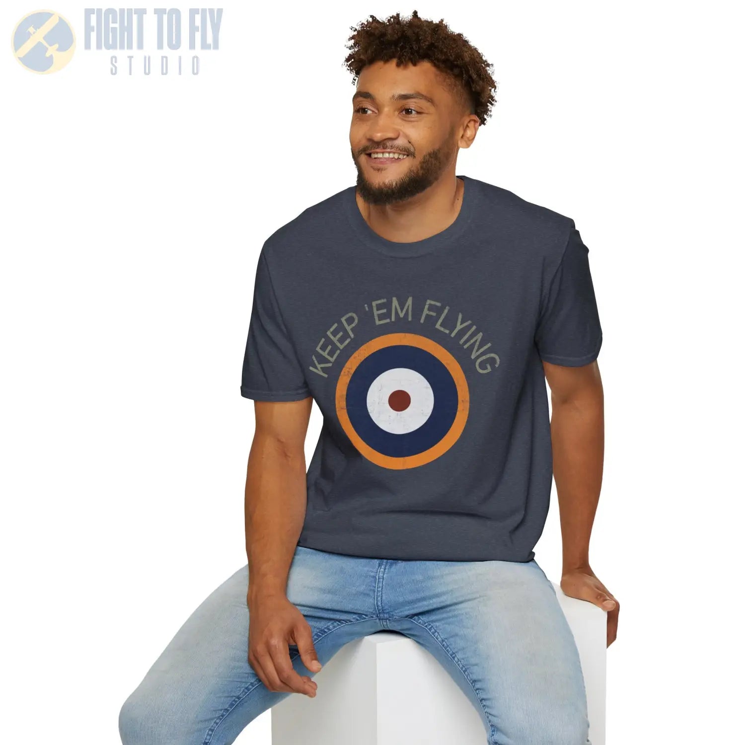 RAF Type A2 Roundel “Keep ’Em Flying” - T-Shirt - Pilot gifts - WWII warbird t-shirt