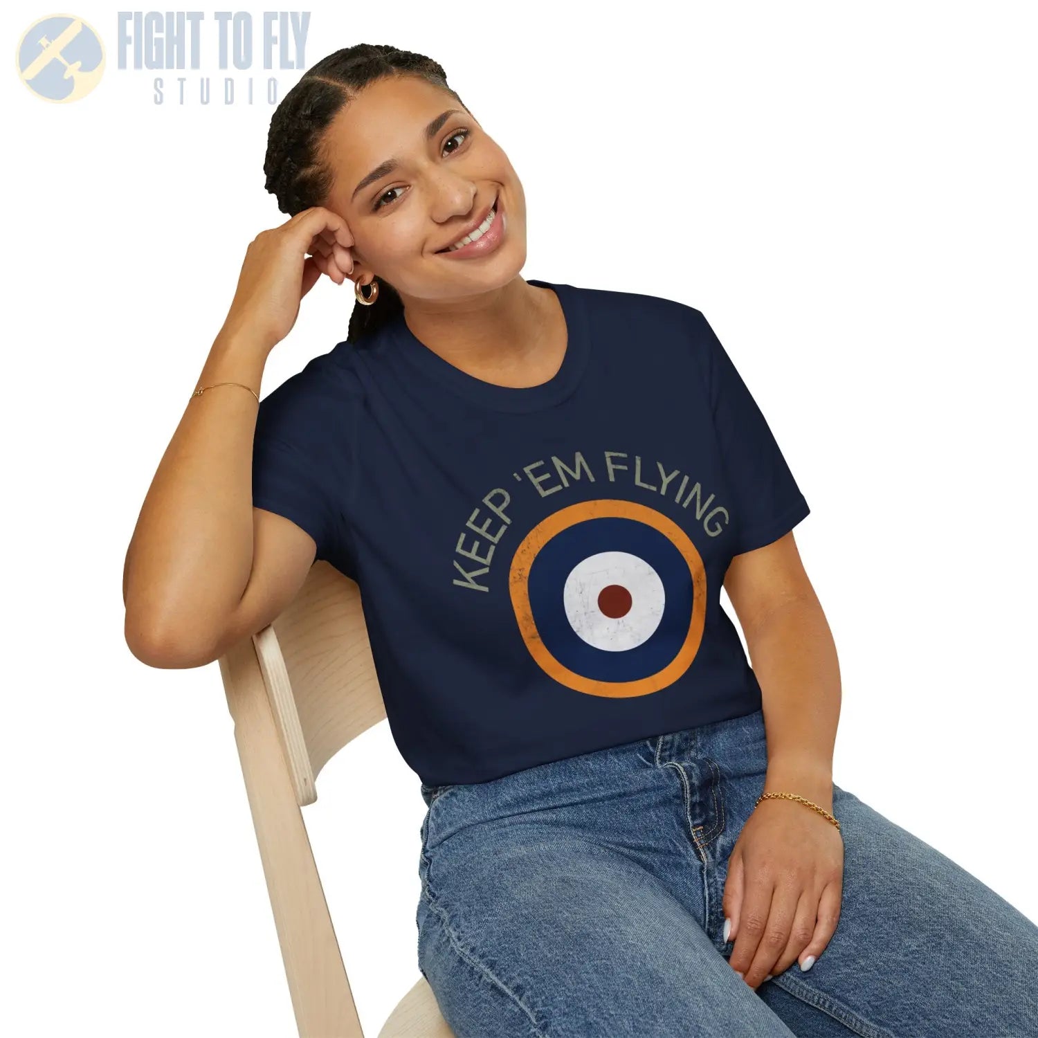 RAF Type A2 Roundel “Keep ’Em Flying” - T-Shirt - Pilot gifts - WWII warbird t-shirt