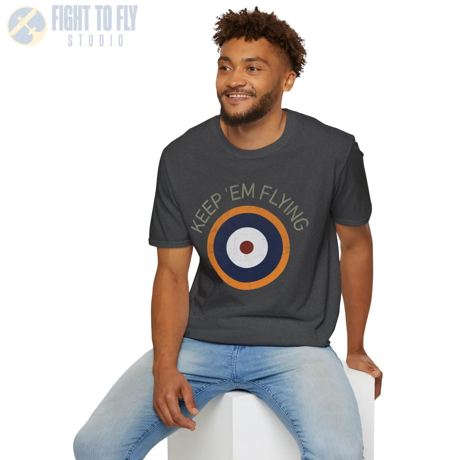 RAF Type A2 Roundel “Keep ’Em Flying” - T-Shirt - Pilot gifts - WWII warbird t-shirt
