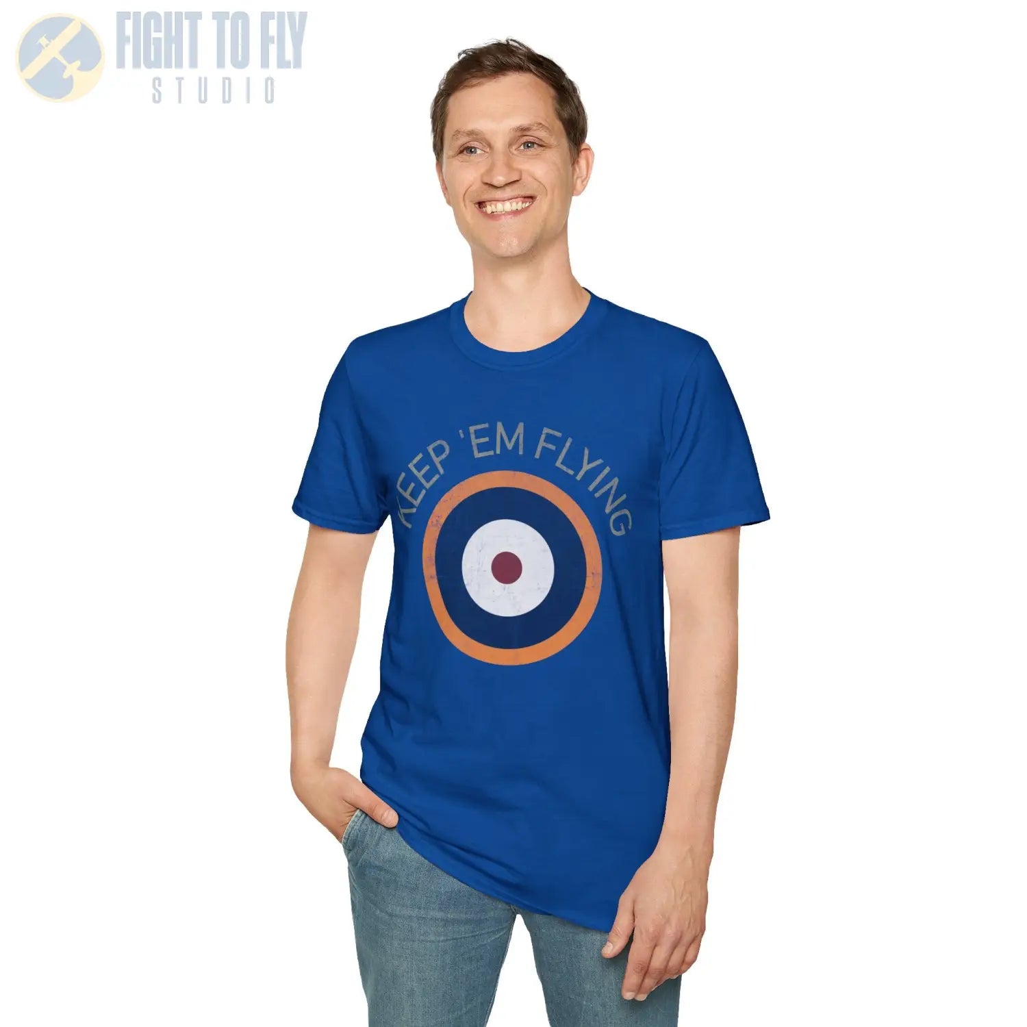 RAF Type A2 Roundel “Keep ’Em Flying” - T-Shirt - Pilot gifts - WWII warbird t-shirt