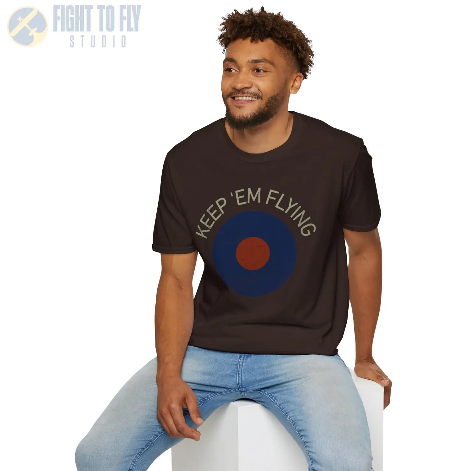 RAF Type B Roundel “Keep ’Em Flying” - T-Shirt - Pilot gifts - WWII warbird t-shirt