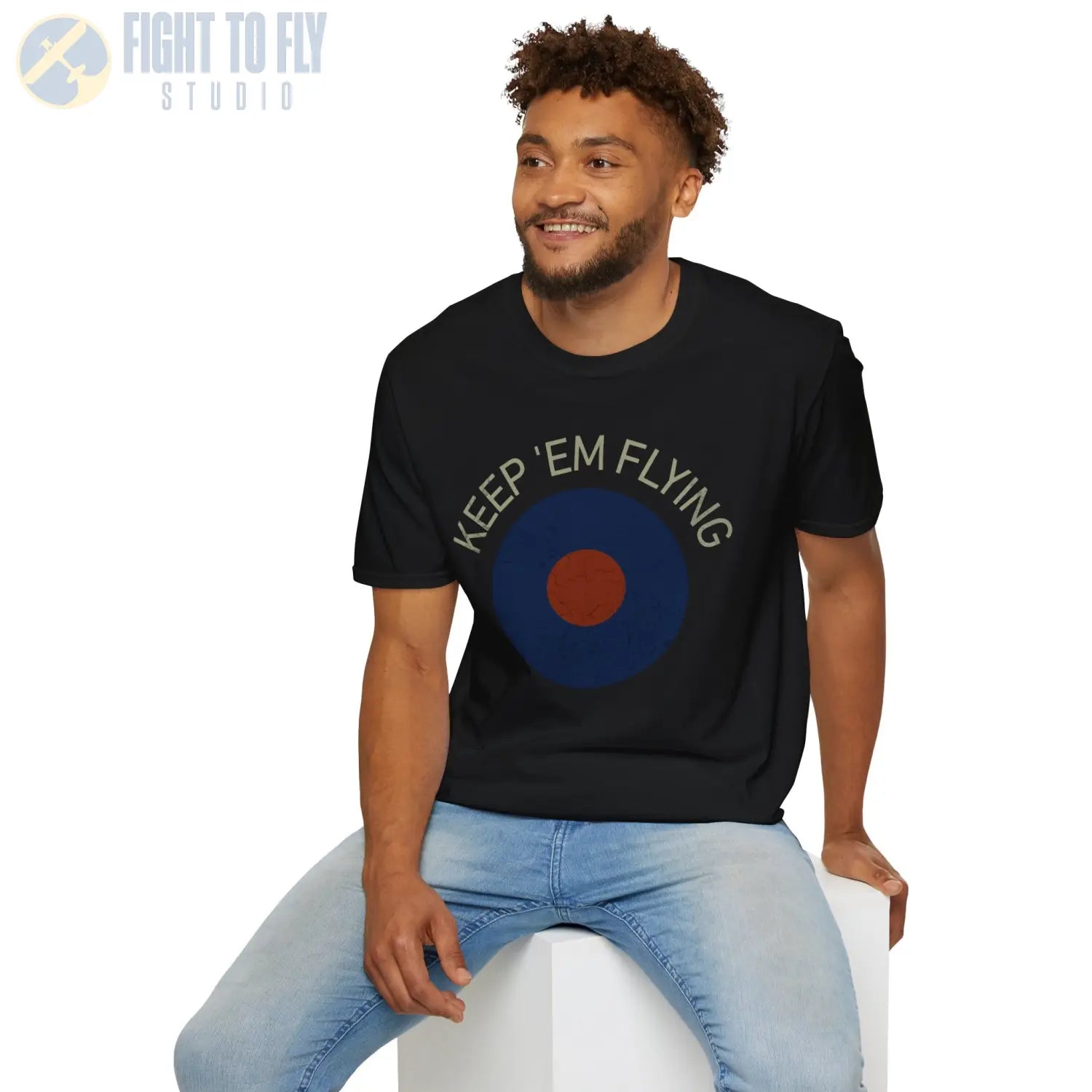 RAF Type B Roundel “Keep ’Em Flying” - T-Shirt - Pilot gifts - WWII warbird t-shirt