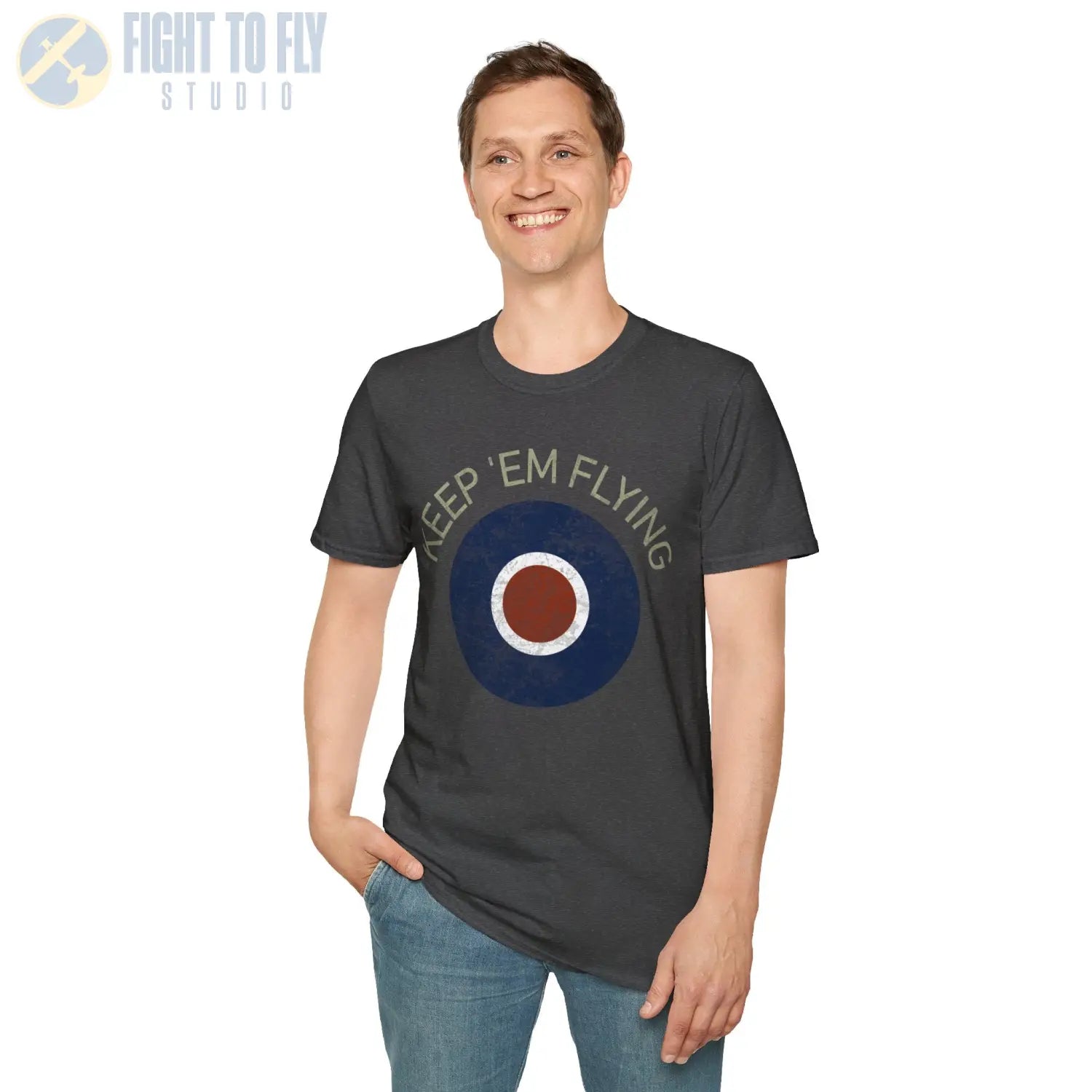 RAF Type C Roundel “Keep ’Em Flying” - T-Shirt - Pilot gifts - WWII warbird t-shirt