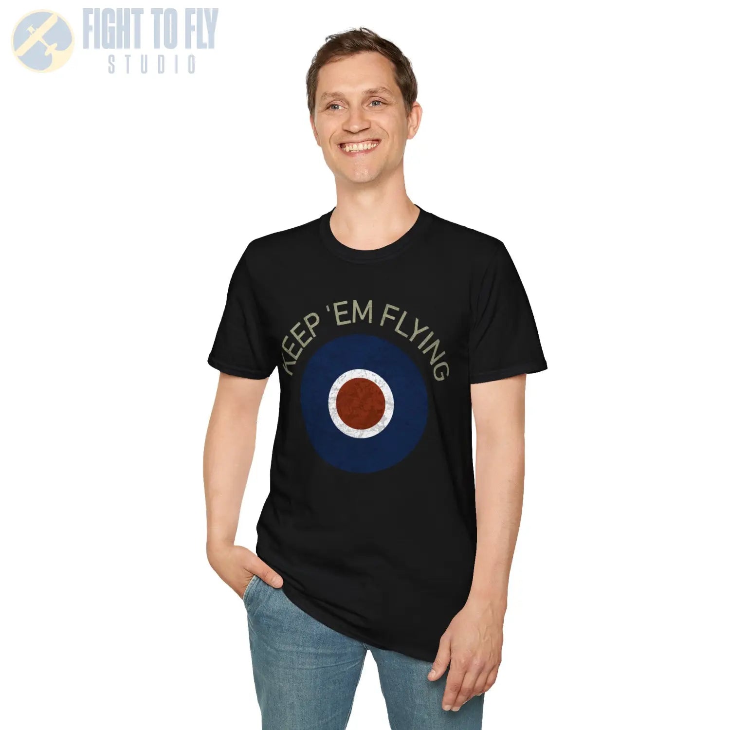 RAF Type C Roundel “Keep ’Em Flying” - T-Shirt - Pilot gifts - WWII warbird t-shirt