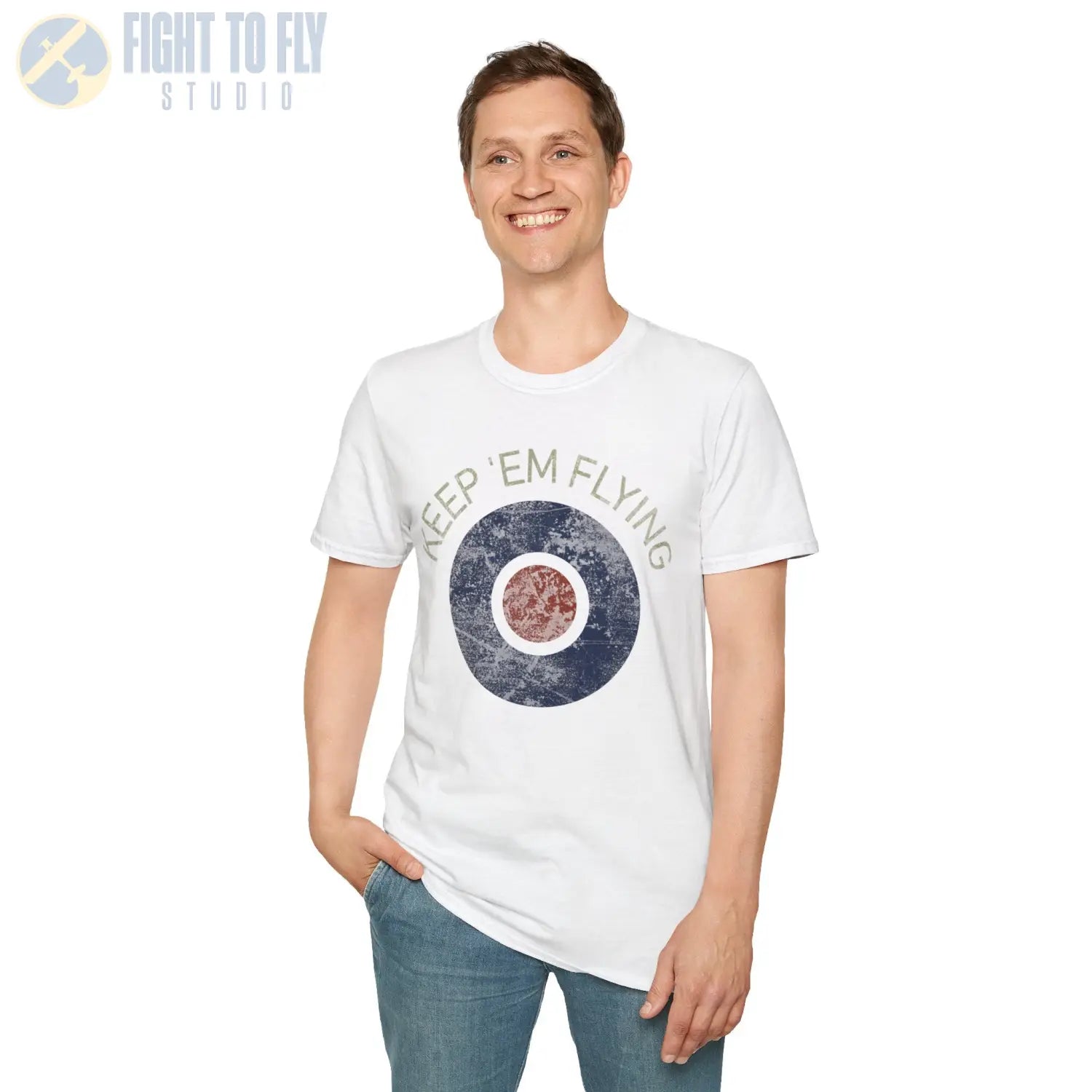 RAF Type C Roundel “Keep ’Em Flying” - T-Shirt - Pilot gifts - WWII warbird t-shirt