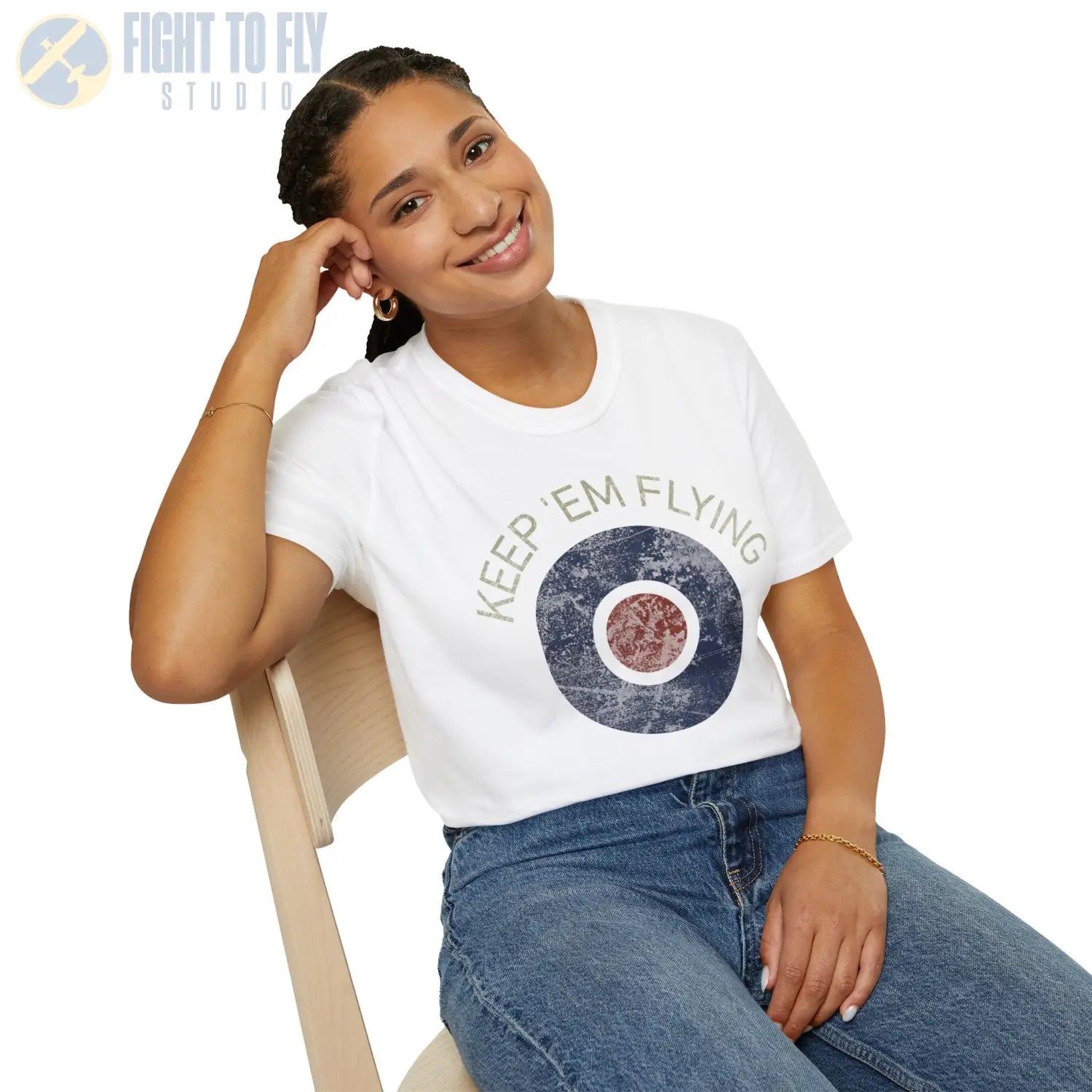 RAF Type C Roundel “Keep ’Em Flying” - T-Shirt - Pilot gifts - WWII warbird t-shirt