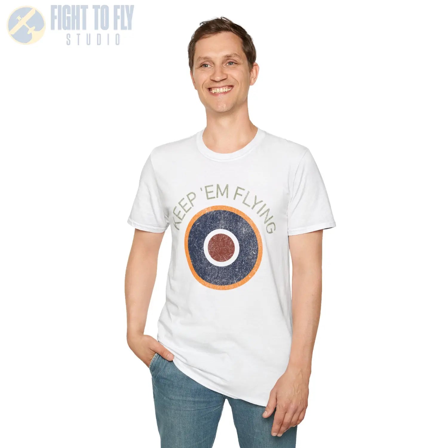 RAF Type C1 Roundel “Keep ’Em Flying” - T-Shirt - Pilot gifts - WWII warbird t-shirt