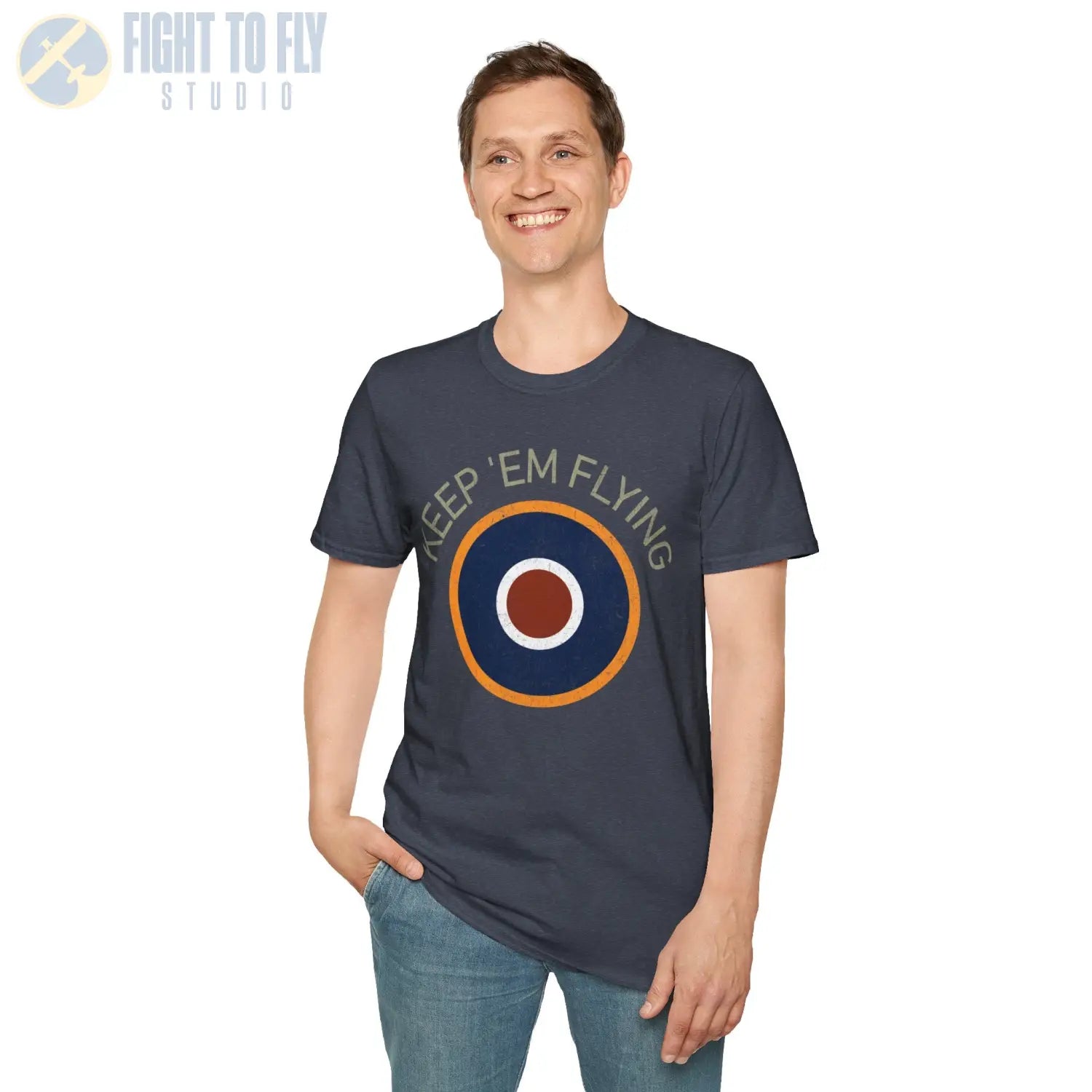RAF Type C1 Roundel “Keep ’Em Flying” - T-Shirt - Pilot gifts - WWII warbird t-shirt