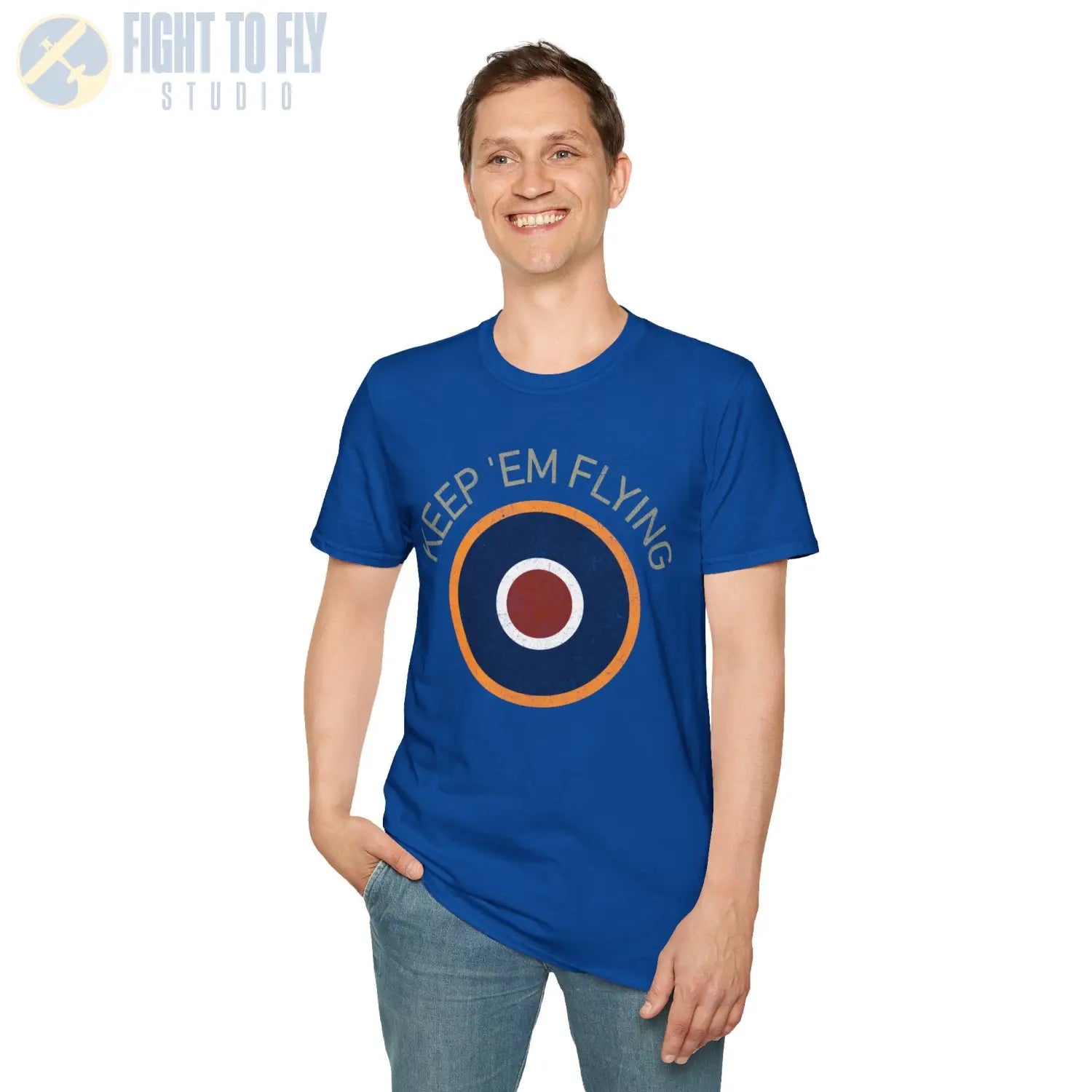 RAF Type C1 Roundel “Keep ’Em Flying” - T-Shirt - Pilot gifts - WWII warbird t-shirt