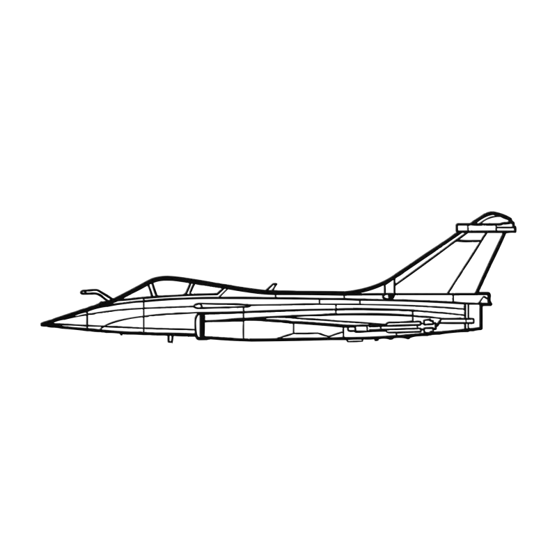 Rafale Side Die Cut Metal Wall Art - Sign - Pilot gifts - WWII warbird t-shirt