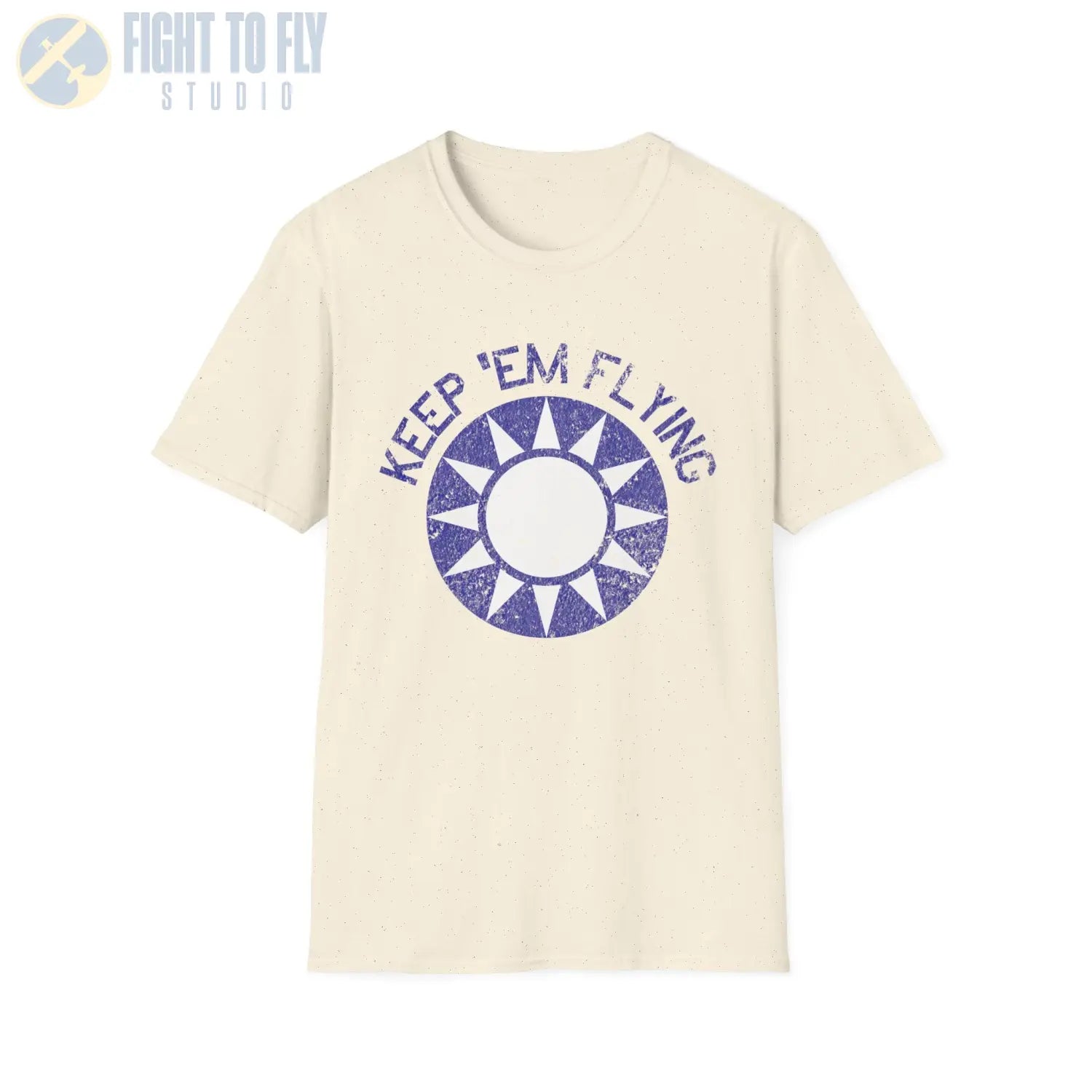 Republic of China Roundel “Keep ’Em Flying” Flying Tigers - T-Shirt - Pilot gifts - WWII warbird t-shirt
