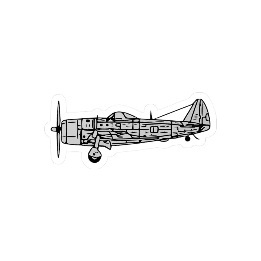 Republic P-47D Bubble Canopy Kiss-Cut Vinyl Decals - Paper products - Gifts for pilots - Aviation apparel