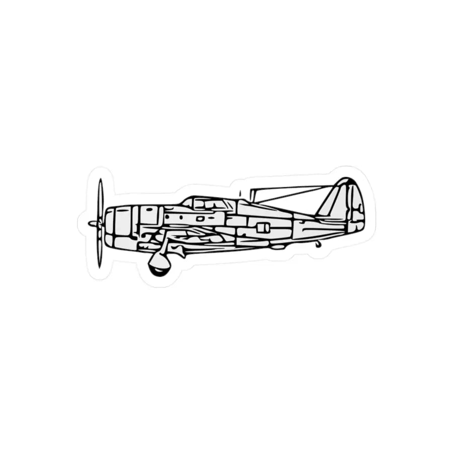 Republic P-47D Razorback Kiss-Cut Vinyl Decal - Paper products - Gifts for pilots - Aviation apparel