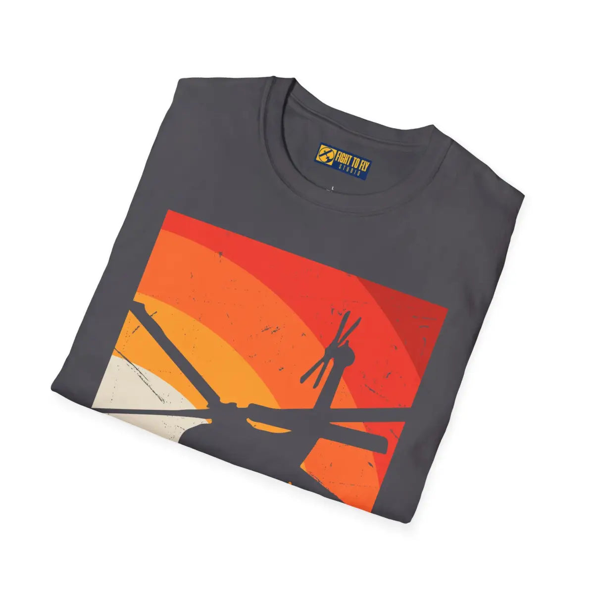 Retro Helicopter Vibes T-Shirt - Pilot gifts - WWII warbird t-shirt