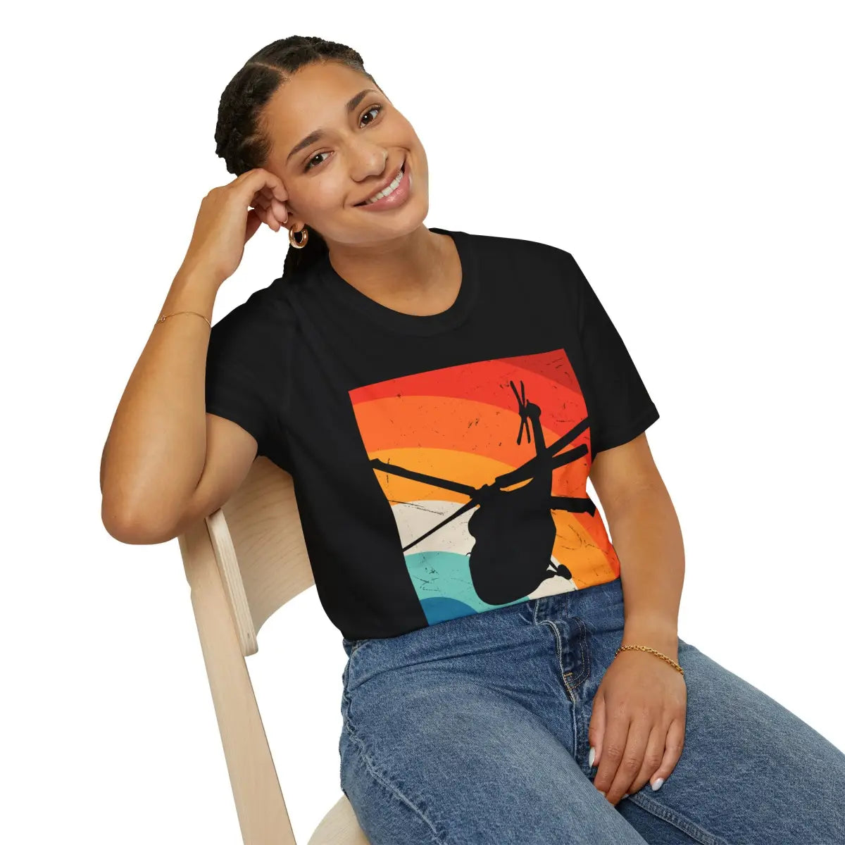 Retro Helicopter Vibes T-Shirt - Pilot gifts - WWII warbird t-shirt