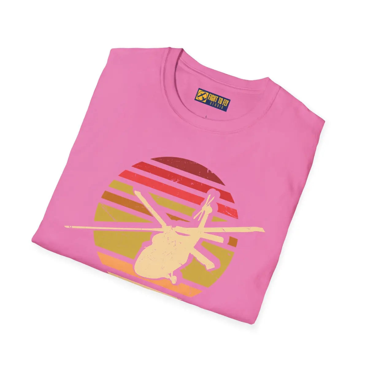 Retro Vibe Helicopter Graphic T-shirt - T-Shirt - Pilot gifts - WWII warbird t-shirt