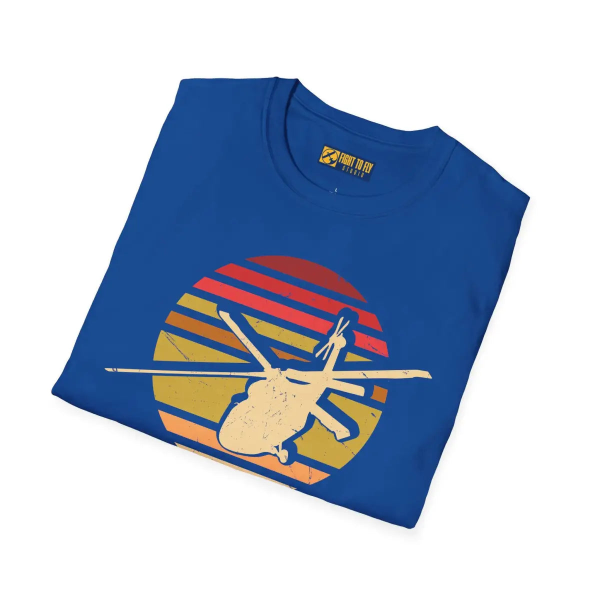 Retro Vibe Helicopter Graphic T-shirt - T-Shirt - Pilot gifts - WWII warbird t-shirt