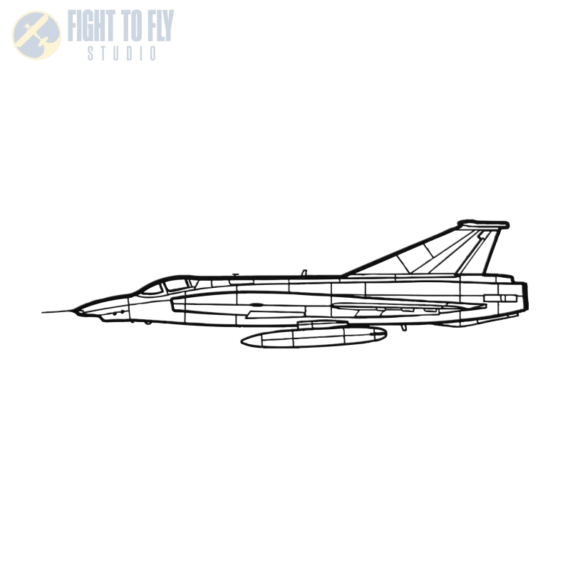 RF-35 Die Cut Metal Wall Art - Sign - Pilot gifts - WWII warbird t-shirt