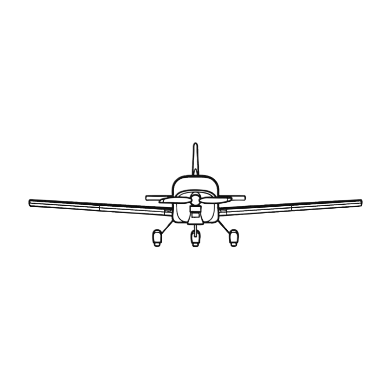 RV-12iS Front Die Cut Metal Wall Art - Sign - Pilot gifts - WWII warbird t-shirt