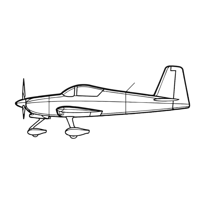RV-7 Die Cut Metal Wall Art - Sign - Pilot gifts - WWII warbird t-shirt