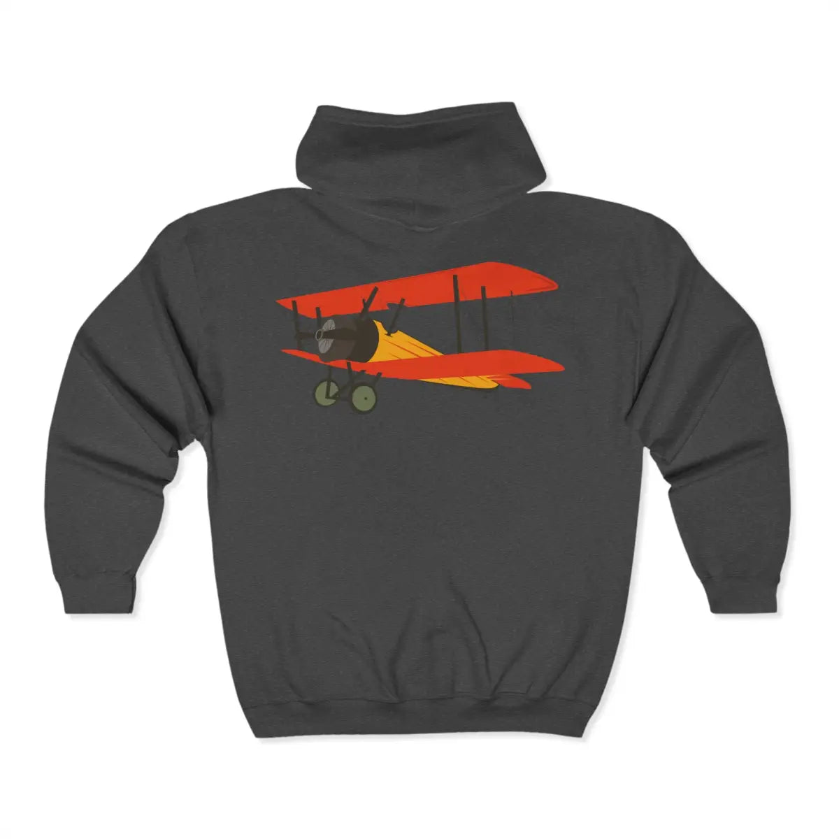 Sopwith Camel Full Zip Hoodie - Pilot gifts - WWII warbird t-shirt