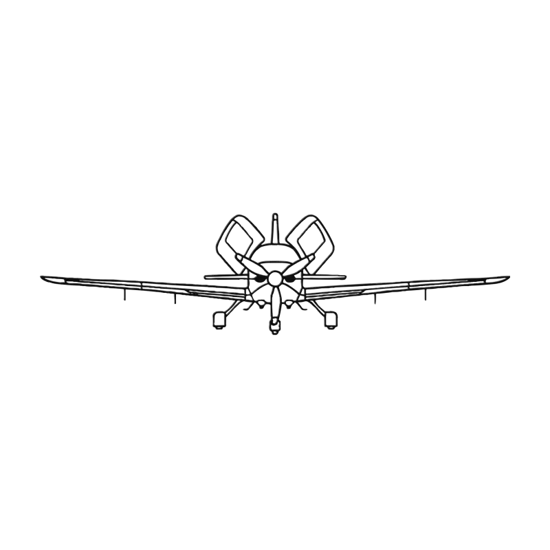 SR-22G6 Front Die Cut Metal Wall Art - Sign - Pilot gifts - WWII warbird t-shirt