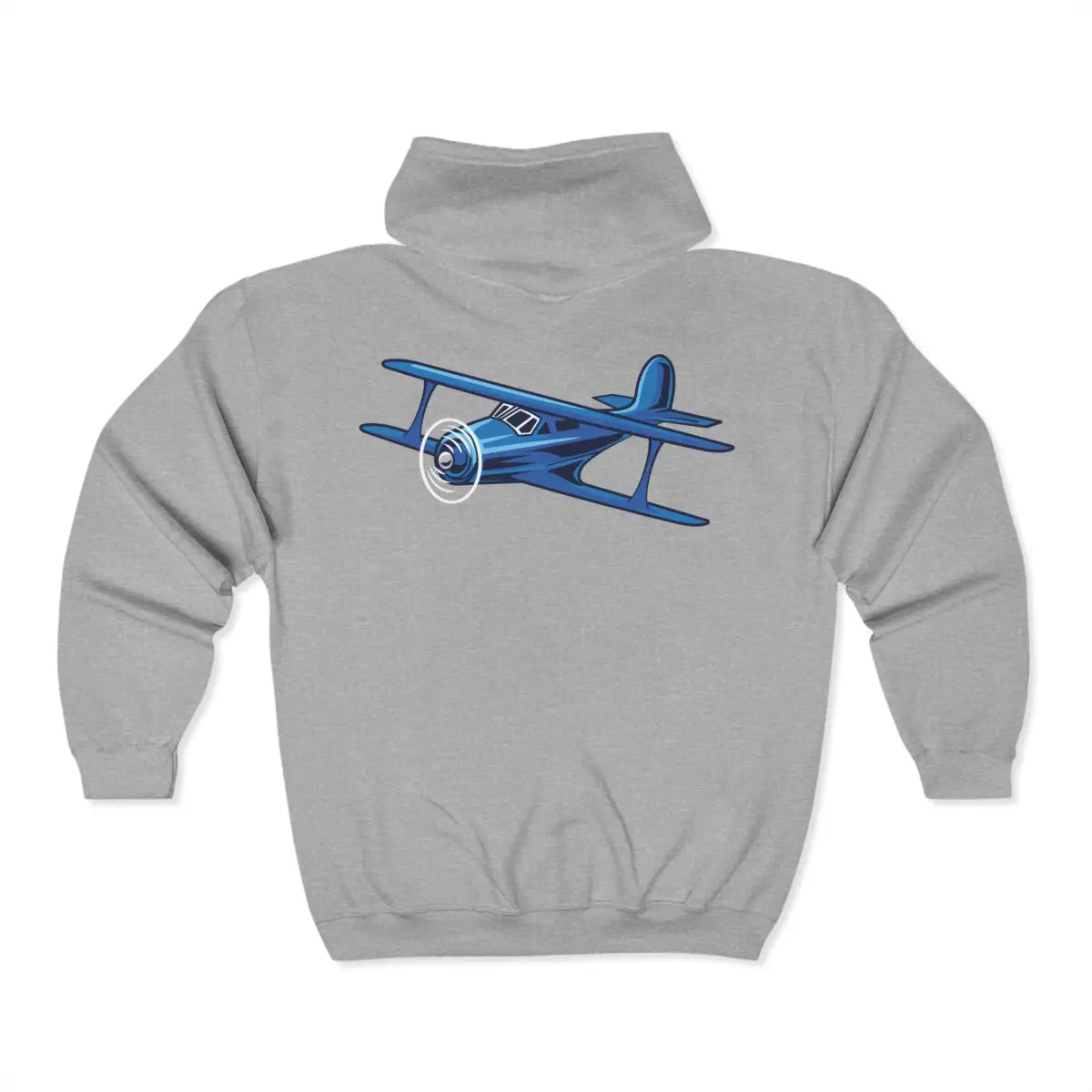 Staggerwing Full Zip Hoodie - Pilot gifts - WWII warbird t-shirt