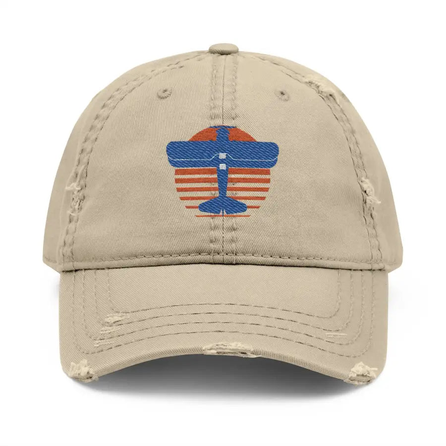 Stearman Distressed Hat (Embroidery) - Hats - Pilot gifts - WWII warbird t-shirt