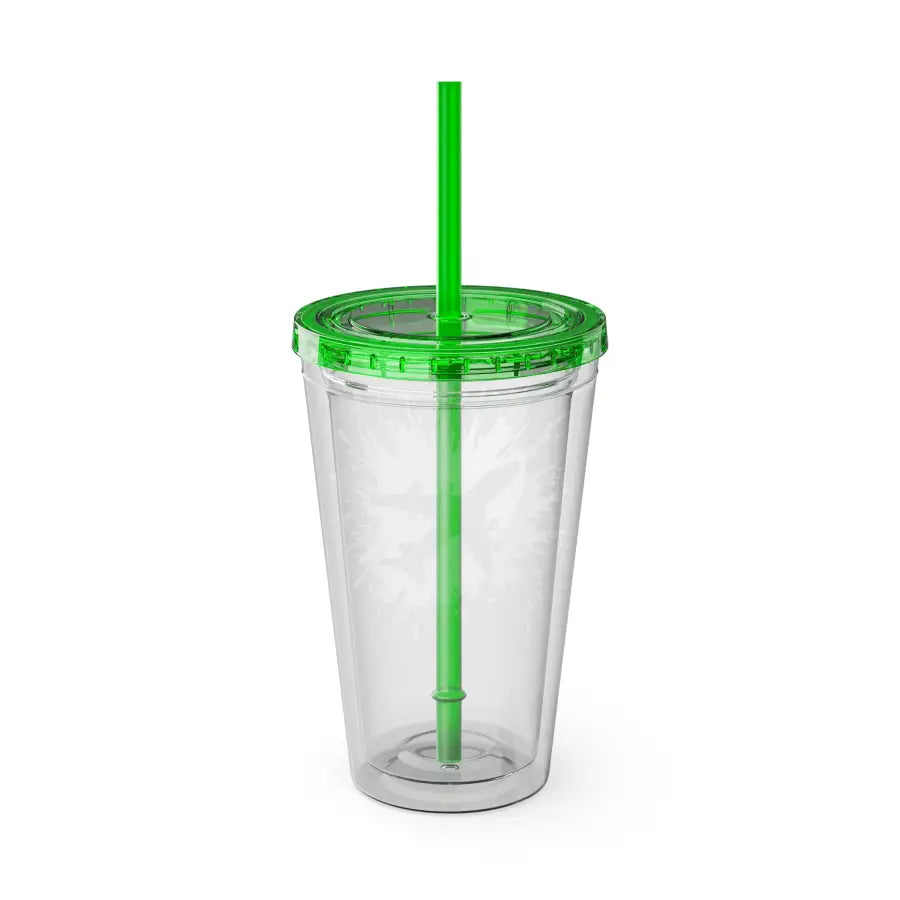 Sunsplash 16oz Tumbler with Straw - Colorful Drinkware for Summer Fun Ideal Gift Parties and Outdoor Activities - Mug