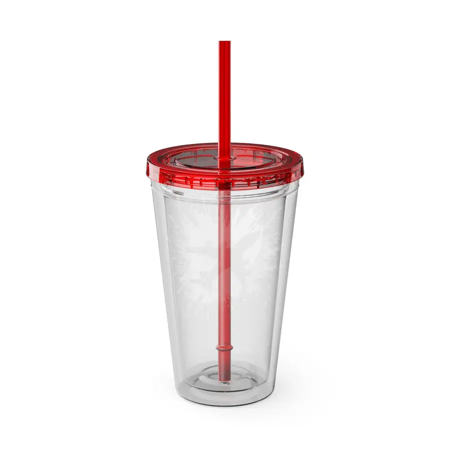 Sunsplash 16oz Tumbler with Straw - Colorful Drinkware for Summer Fun Ideal Gift Parties and Outdoor Activities - Mug
