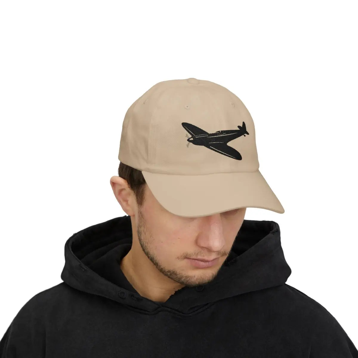 Supermarine Spitfire - Black - Hats - Pilot gifts - WWII warbird t-shirt