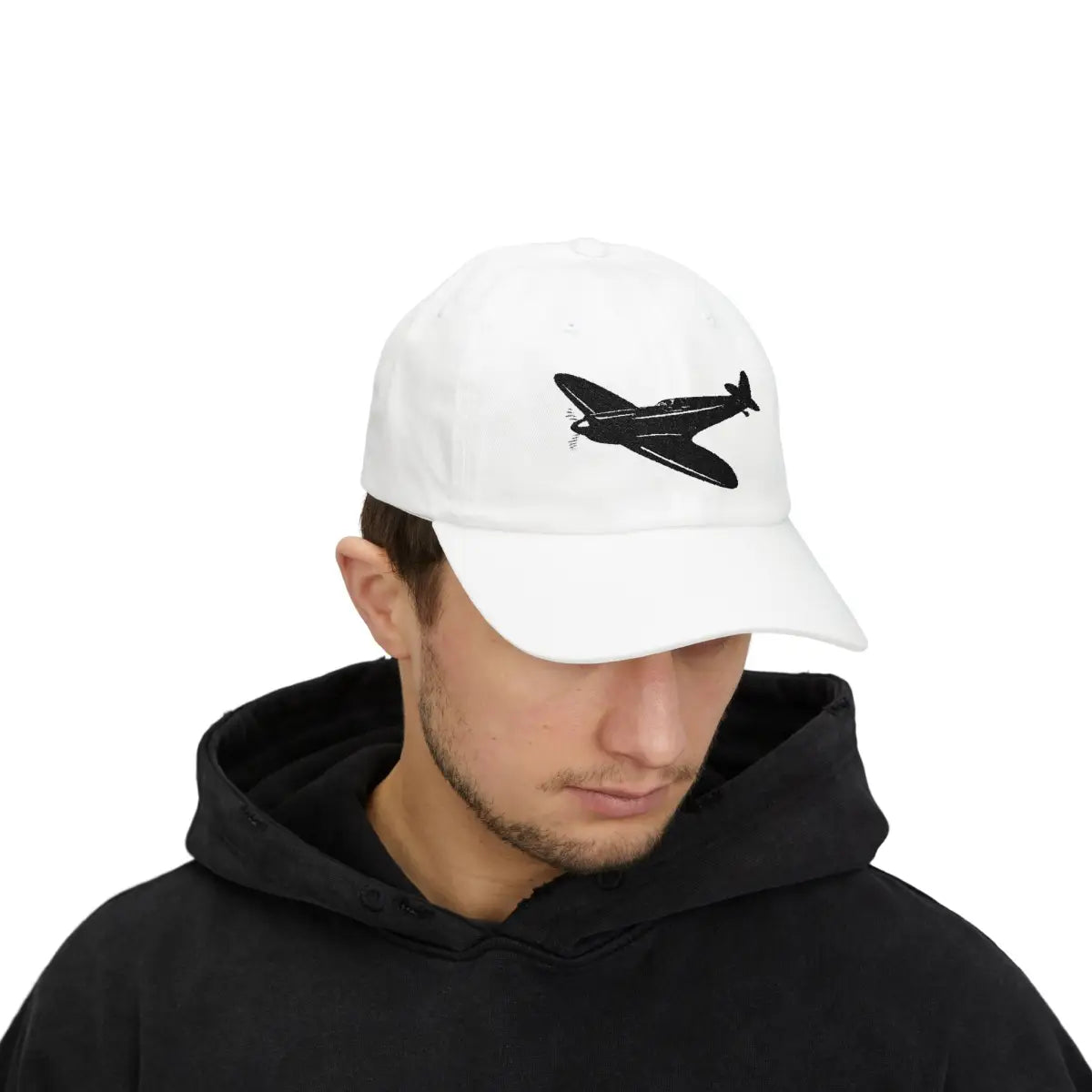 Supermarine Spitfire - Black - Hats - Pilot gifts - WWII warbird t-shirt