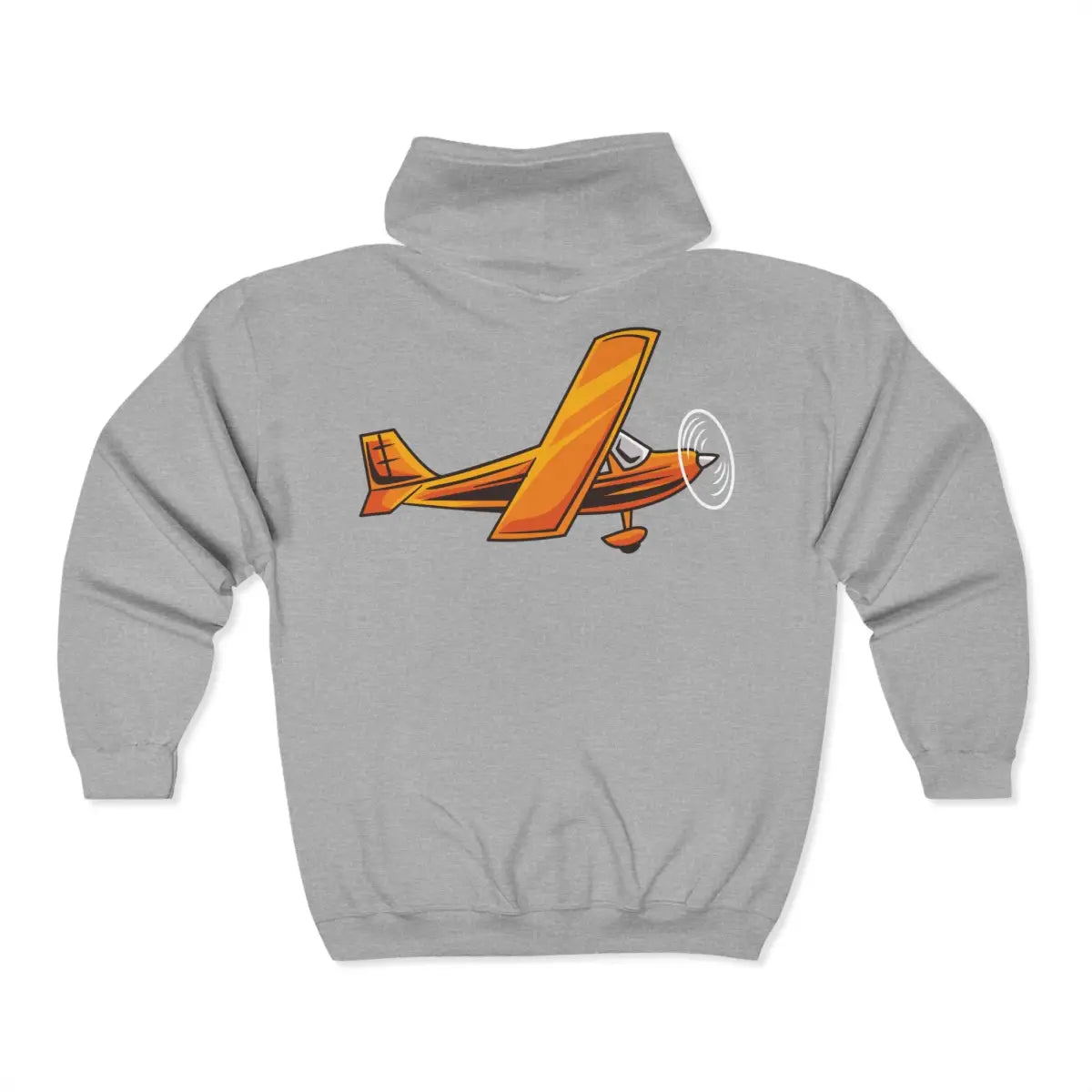 Taildragger Full Zip Hoodie - Pilot gifts - WWII warbird t-shirt