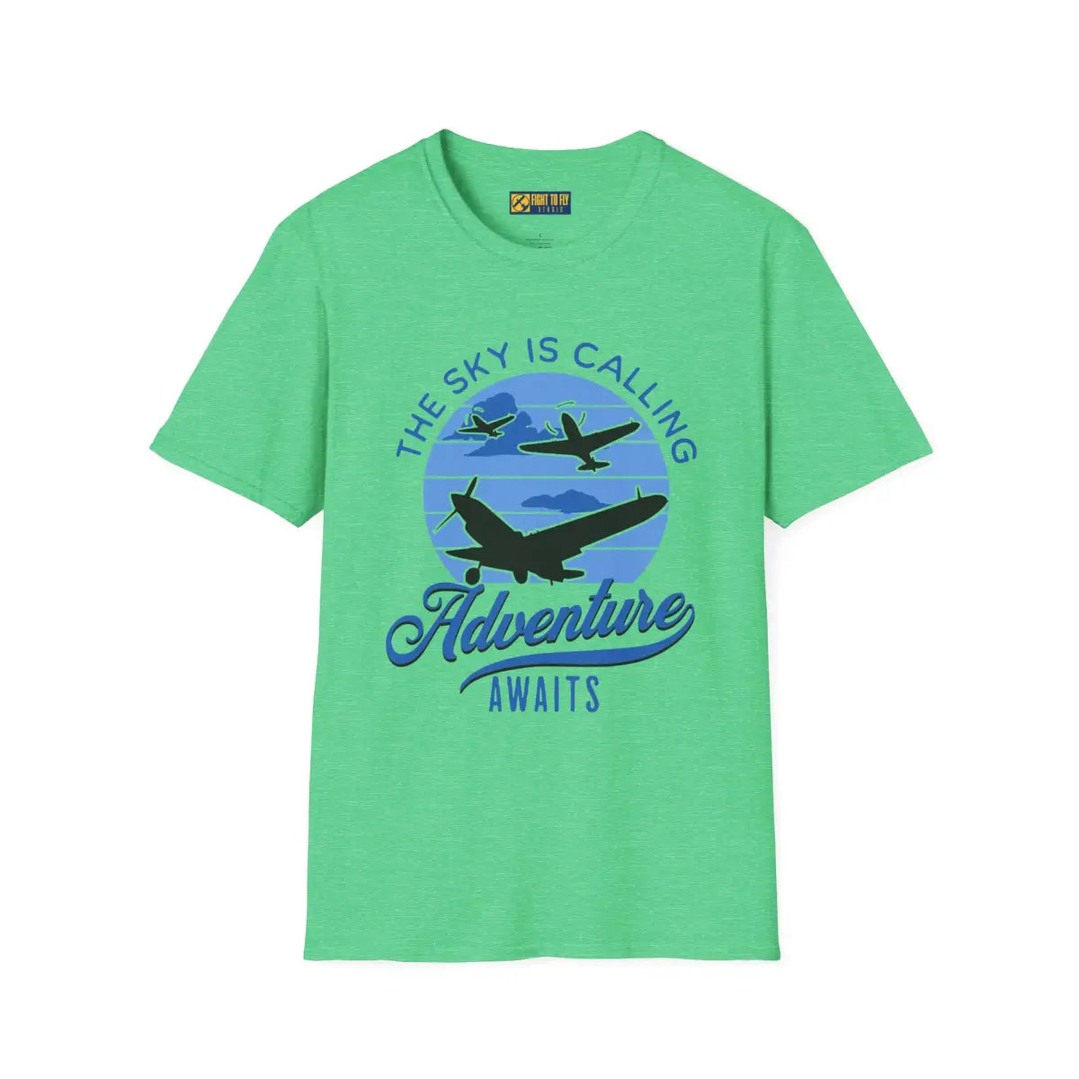 The Sky is Calling - Adventure Awaits - T-Shirt - Pilot gifts - WWII warbird t-shirt