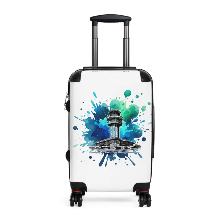 Travel-Inspired Suitcase with Colorful Airport Design - Bags - Gifts for pilots - Aviation apparel