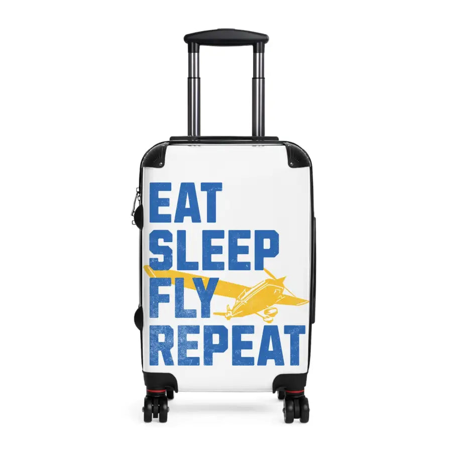 Travel Suitcase - ’Eat Sleep Fly Repeat’ - Perfect for Adventurers - Bags - Pilot gifts - WWII warbird t-shirt