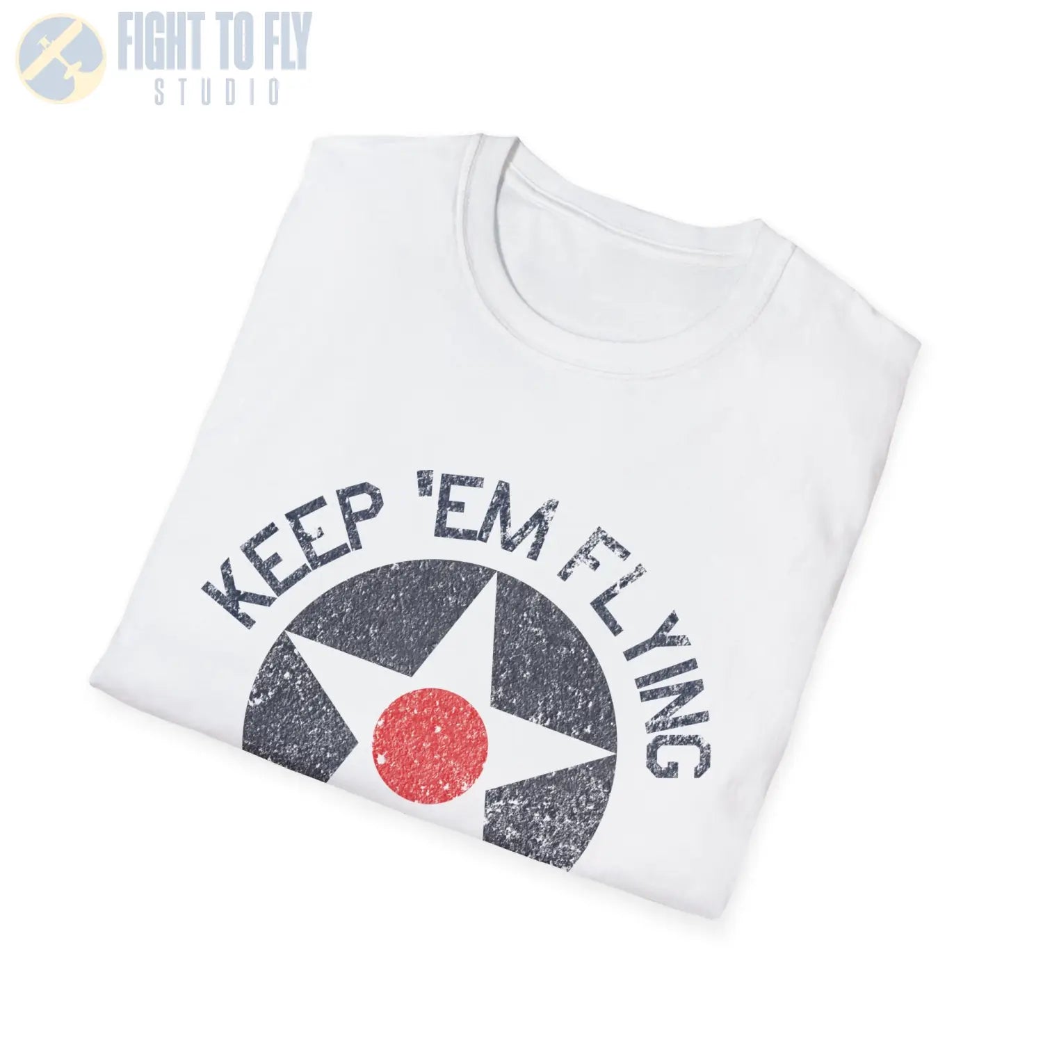 USAAC Roundel “Keep ’Em Flying” 1919–1941 Insignia - T-Shirt - Pilot gifts - WWII warbird t-shirt