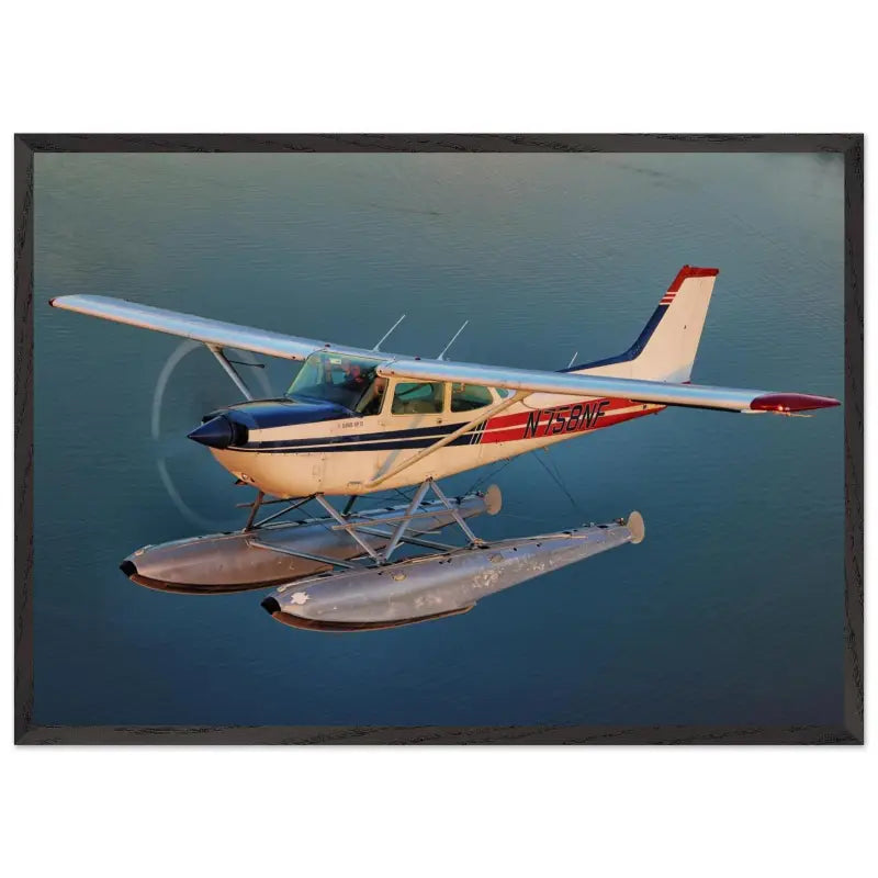 Calm Waters: Cessna 172 Floatplane by Lake Sammamish