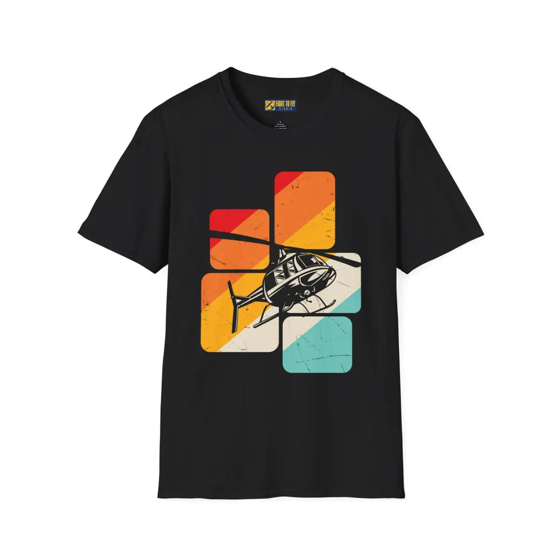 Vintage Helicopter Graphic T-shirt