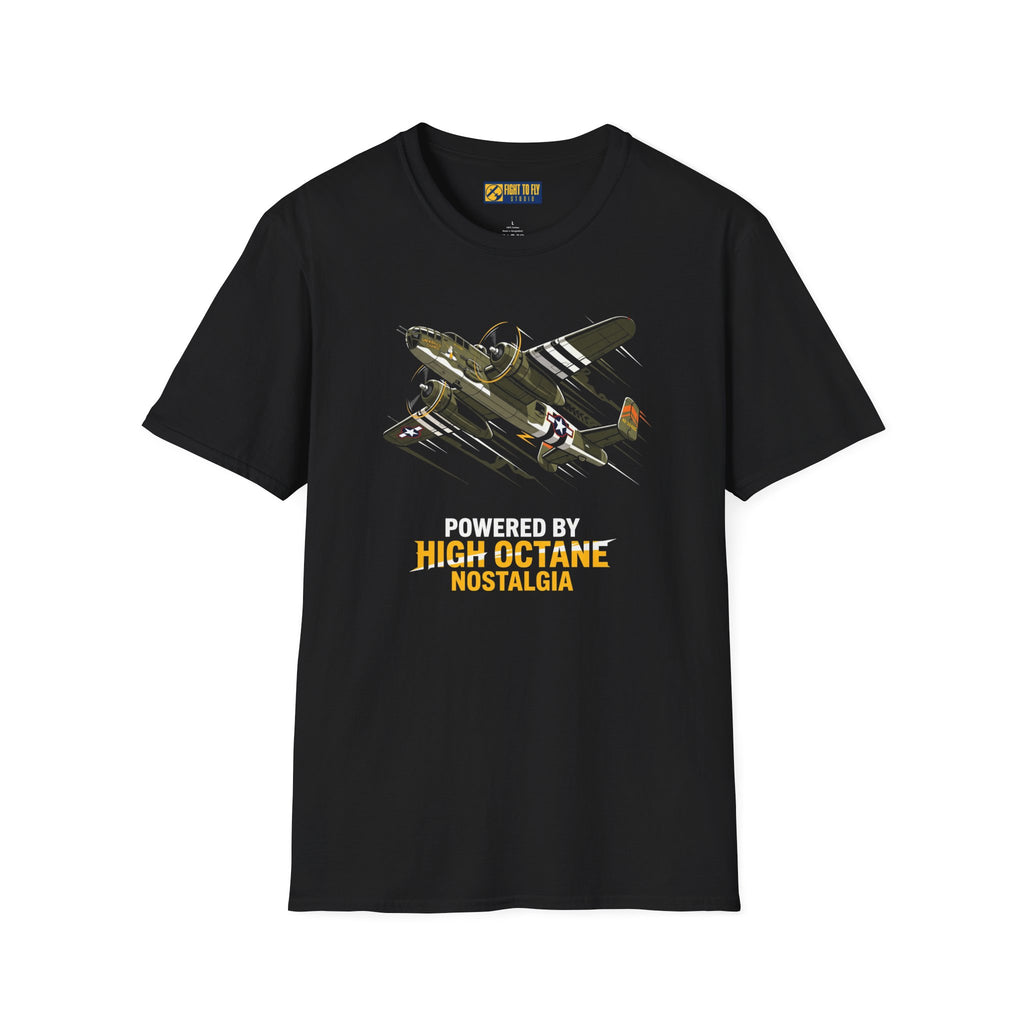 Powered by High Octane Nostalgia Warbird Tee
