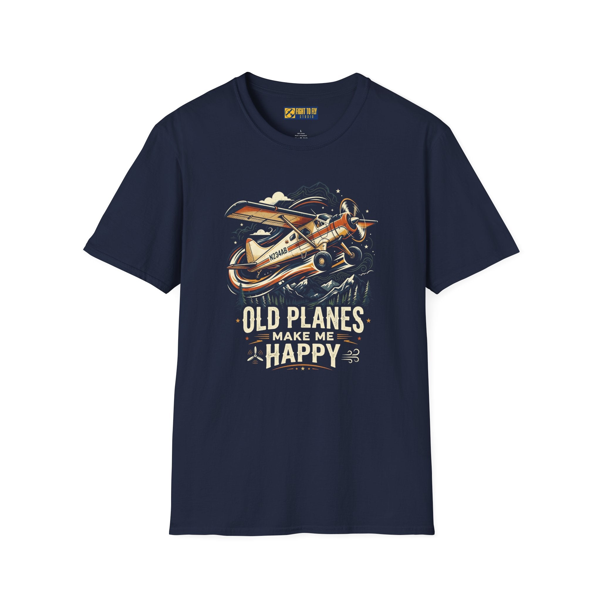 Old Planes Make Me Happy Taildragger Tee