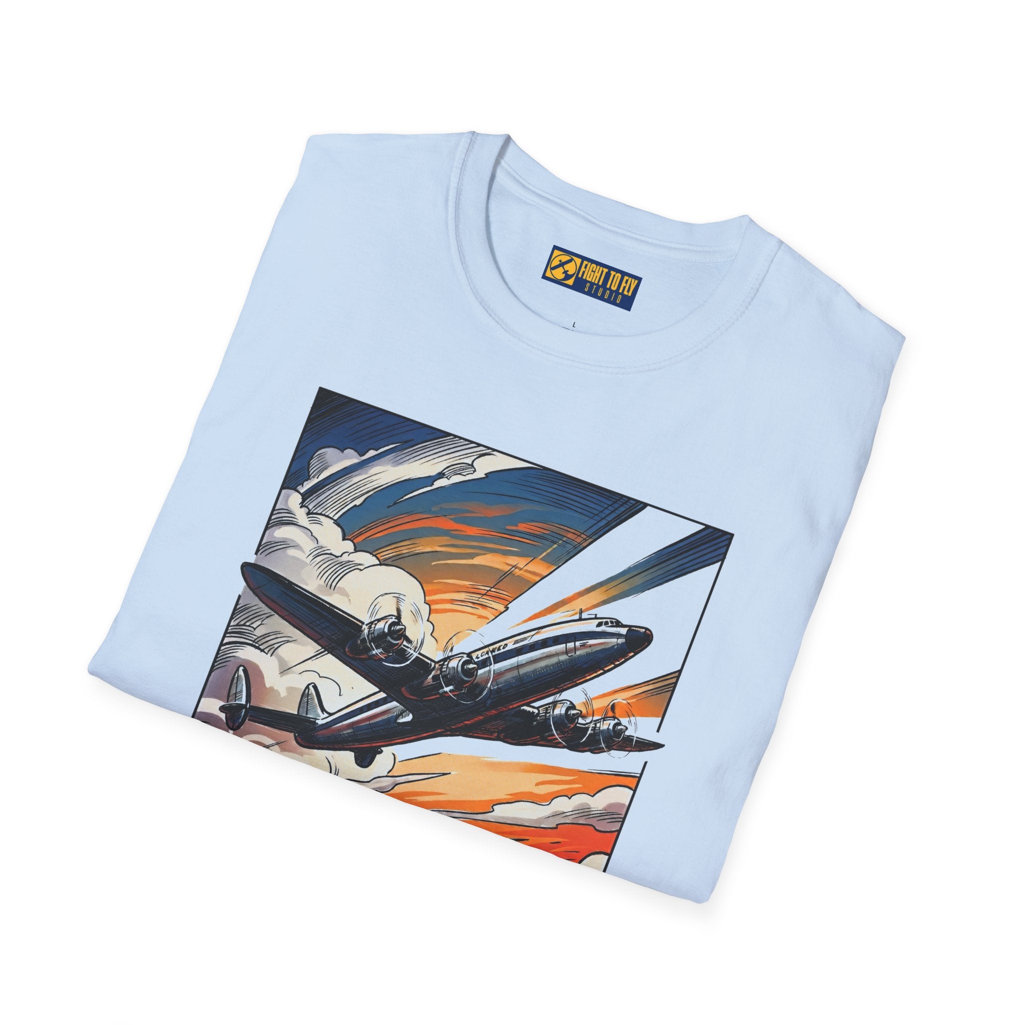 Constellation Vintage Airliner Art T-Shirt