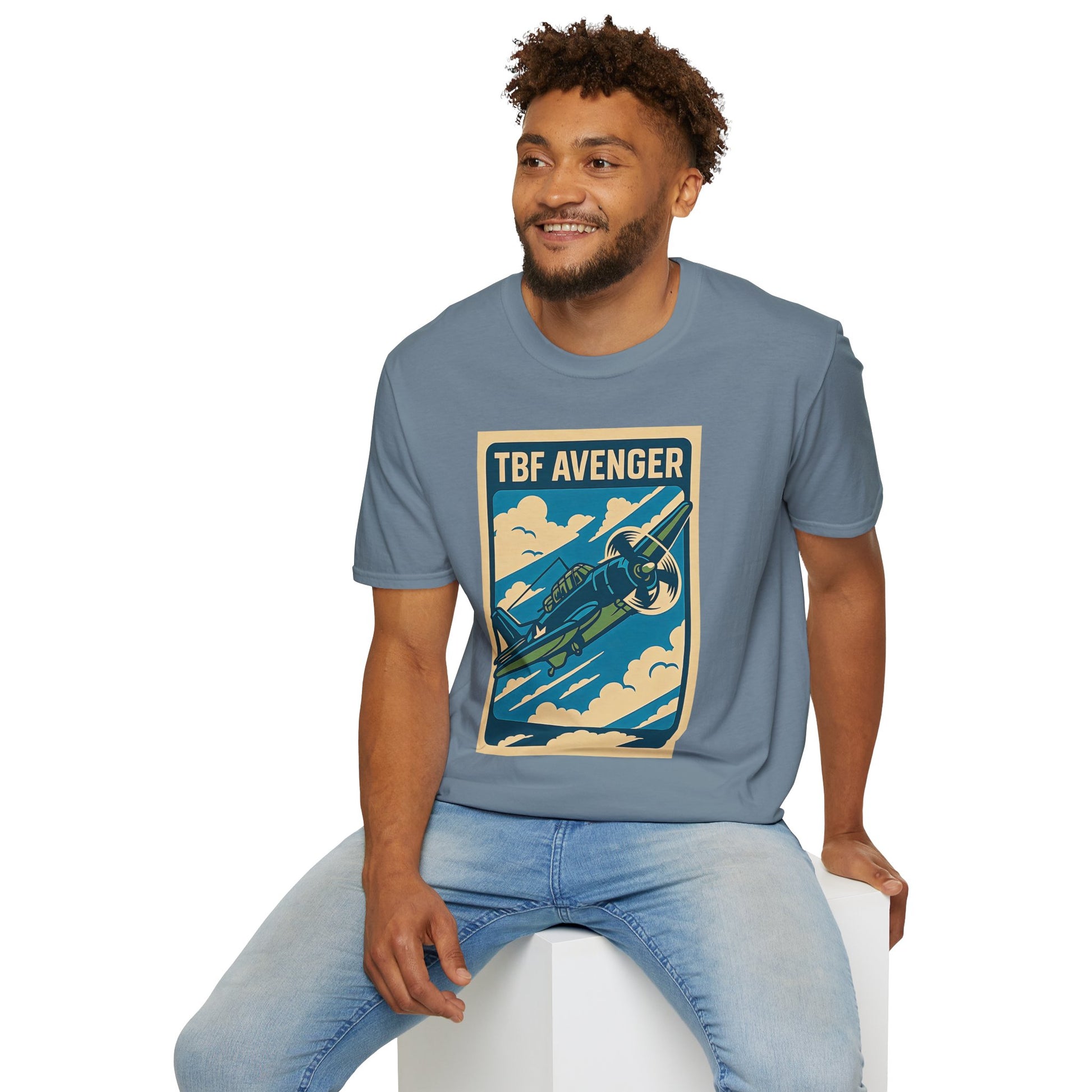 Avenger Premium T-Shirt – WWII Torpedo Bomber Full Graphic Aviation Tee - Pilot gifts - warbird t-shirt