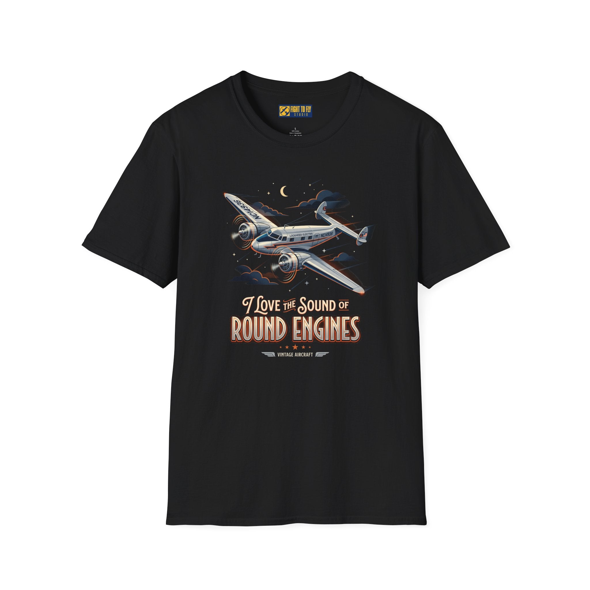 I Love the Sound of Round Engines Electra Jr Tee