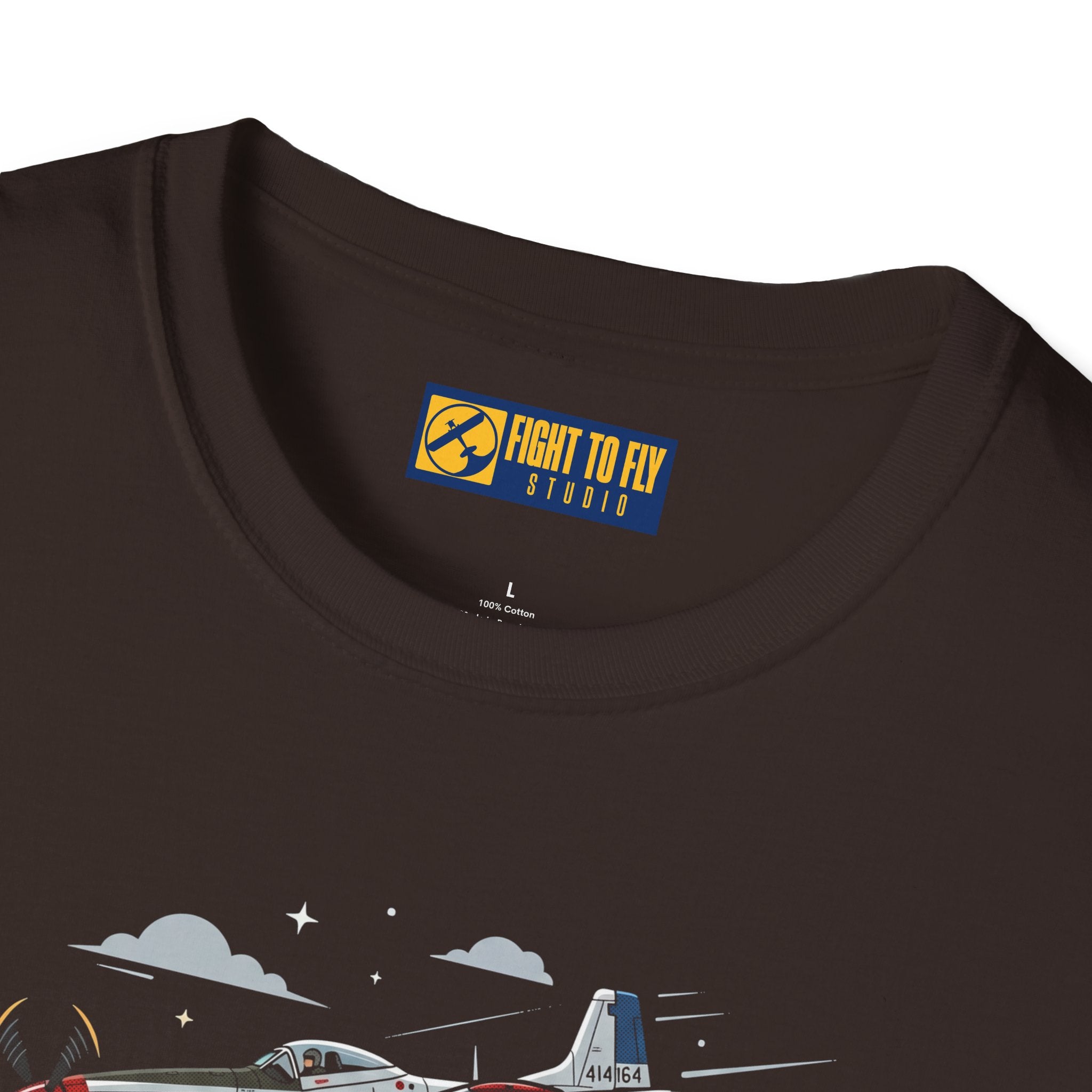 Just Here for the Airplane Noise Mustang Tee