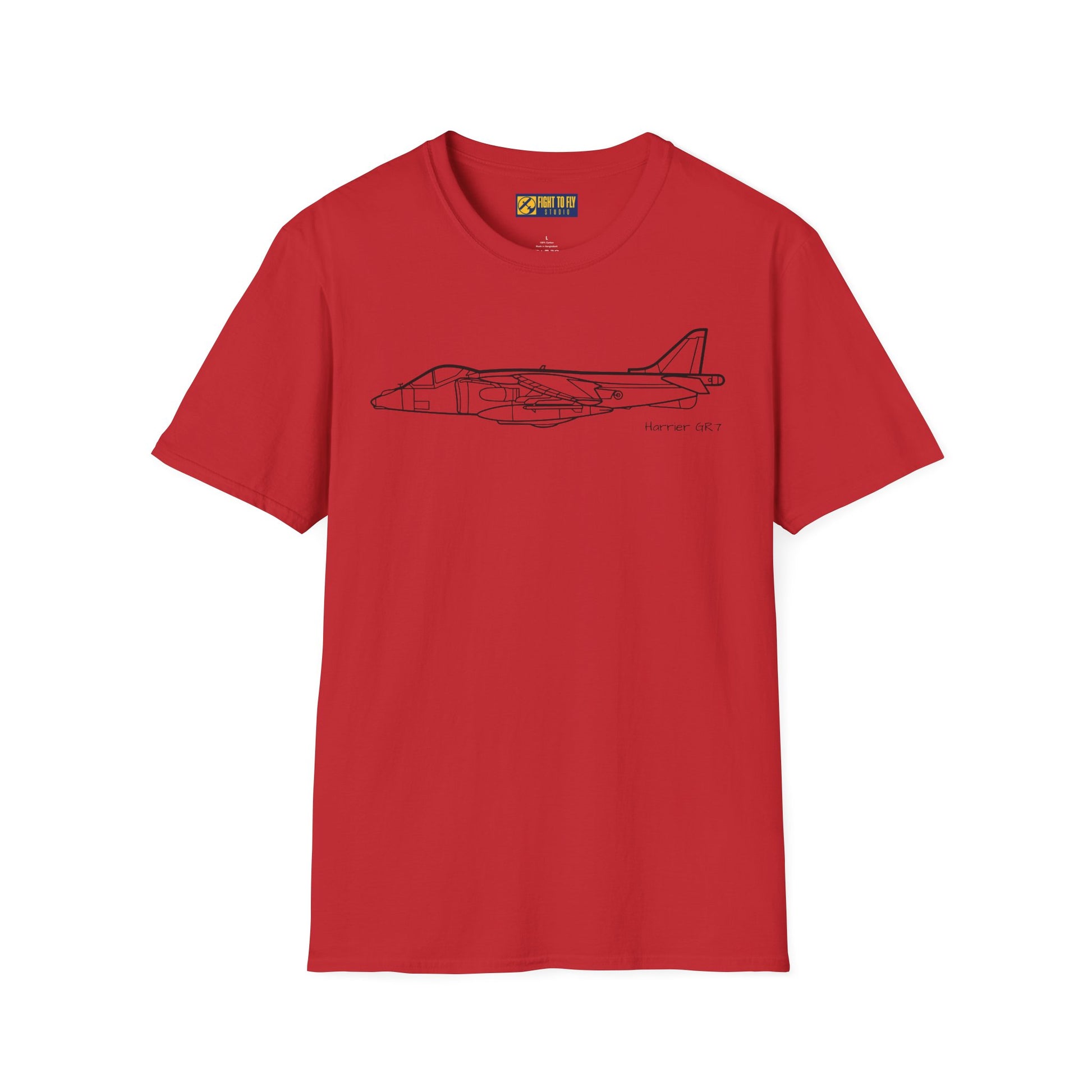 Harrier GR7 T-Shirt – Harrier GR7 V/STOL Ground Attack Jet Aviation Tee