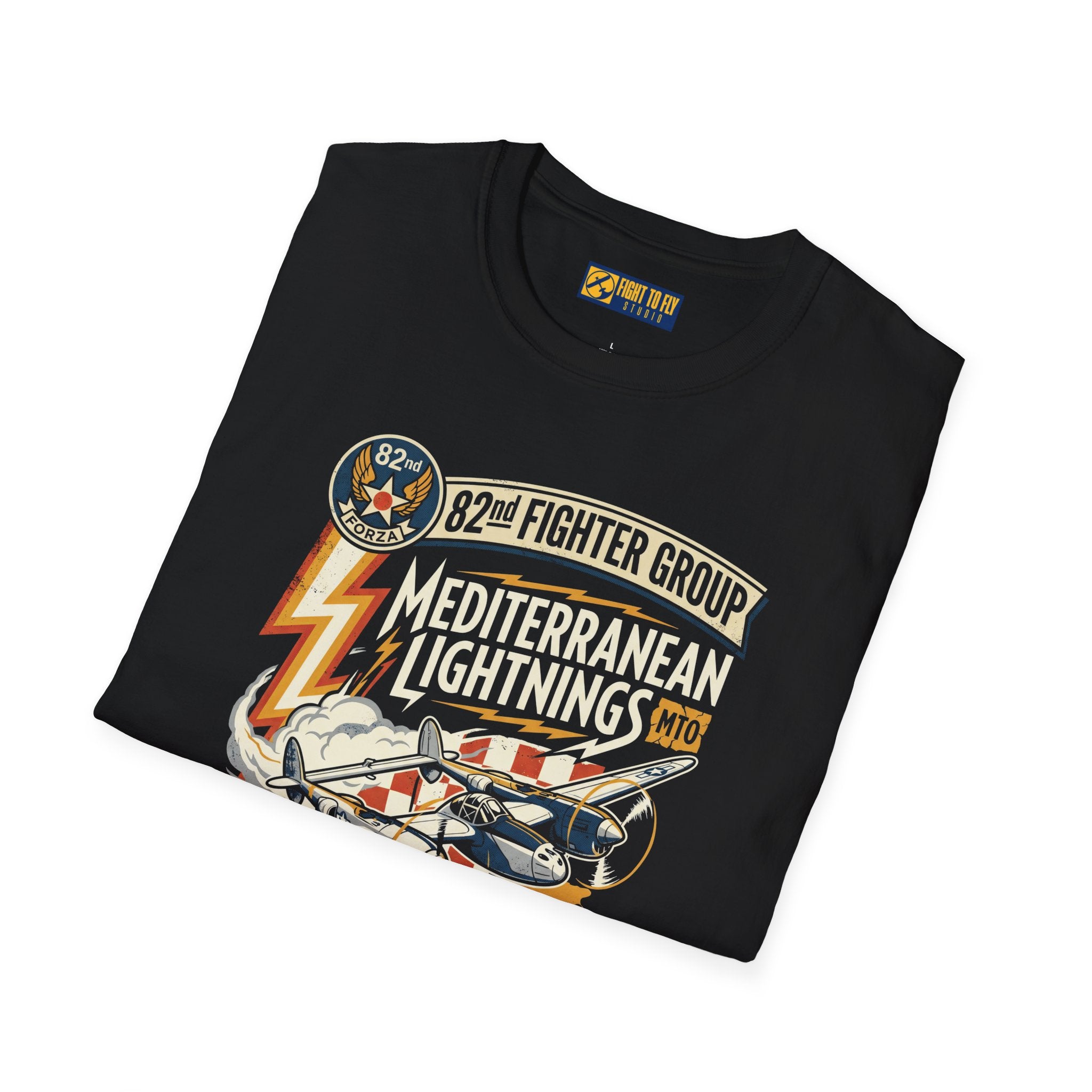 82nd Fighter Group Mediterranean Lightnings Tee