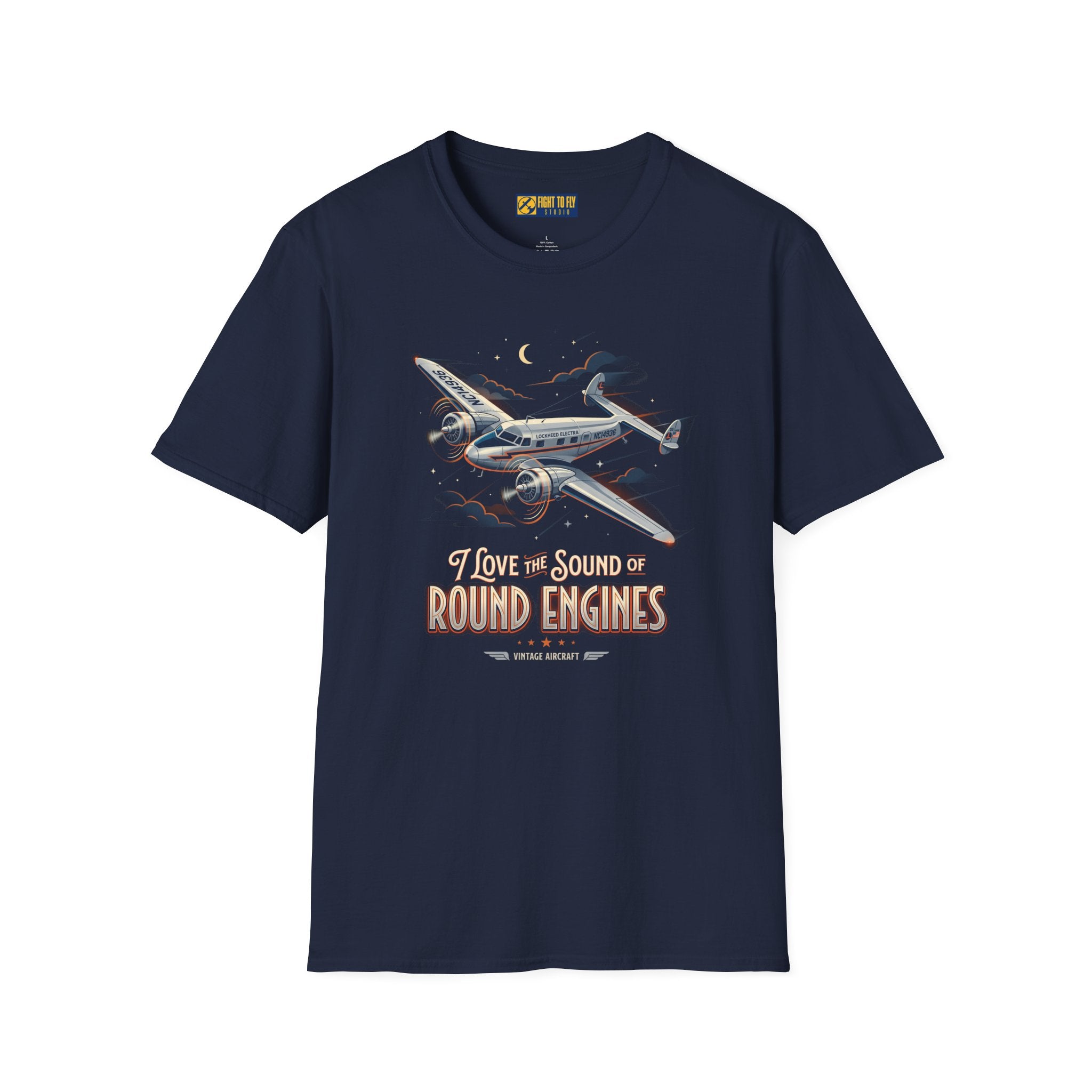 I Love the Sound of Round Engines Electra Jr Tee