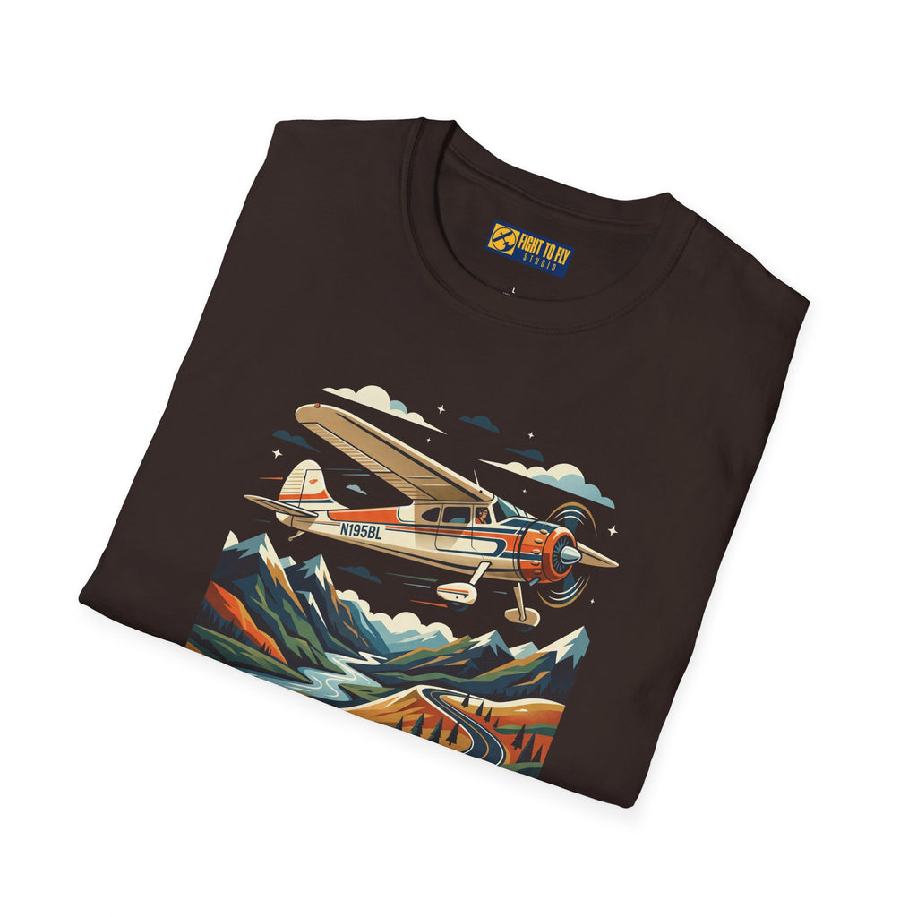 Always Take the Scenic Route Cessna 195 Businessliner Tee