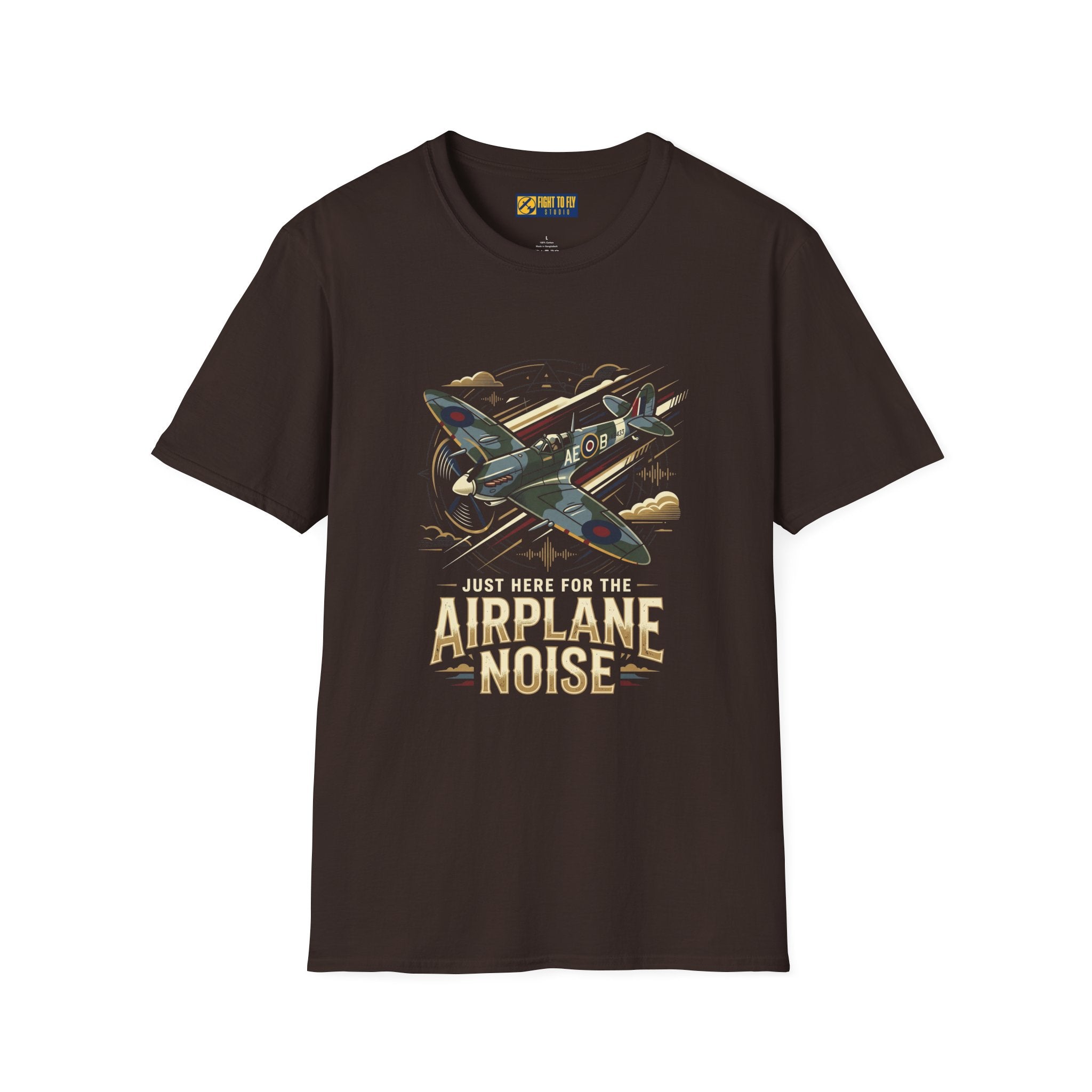 Just Here for the Airplane Noise Spitfire Tee